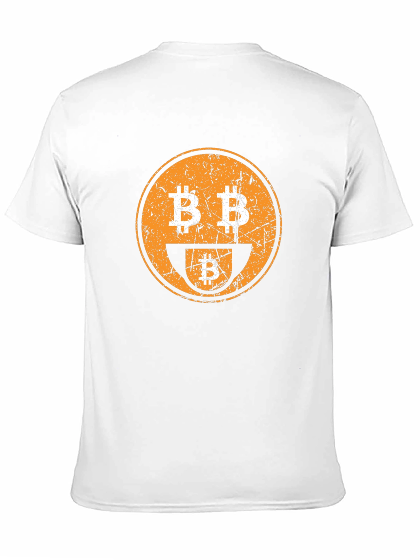 Bitcoin Smiley Face Graphic Tee - Crypto Enthusiast T-Shirt
