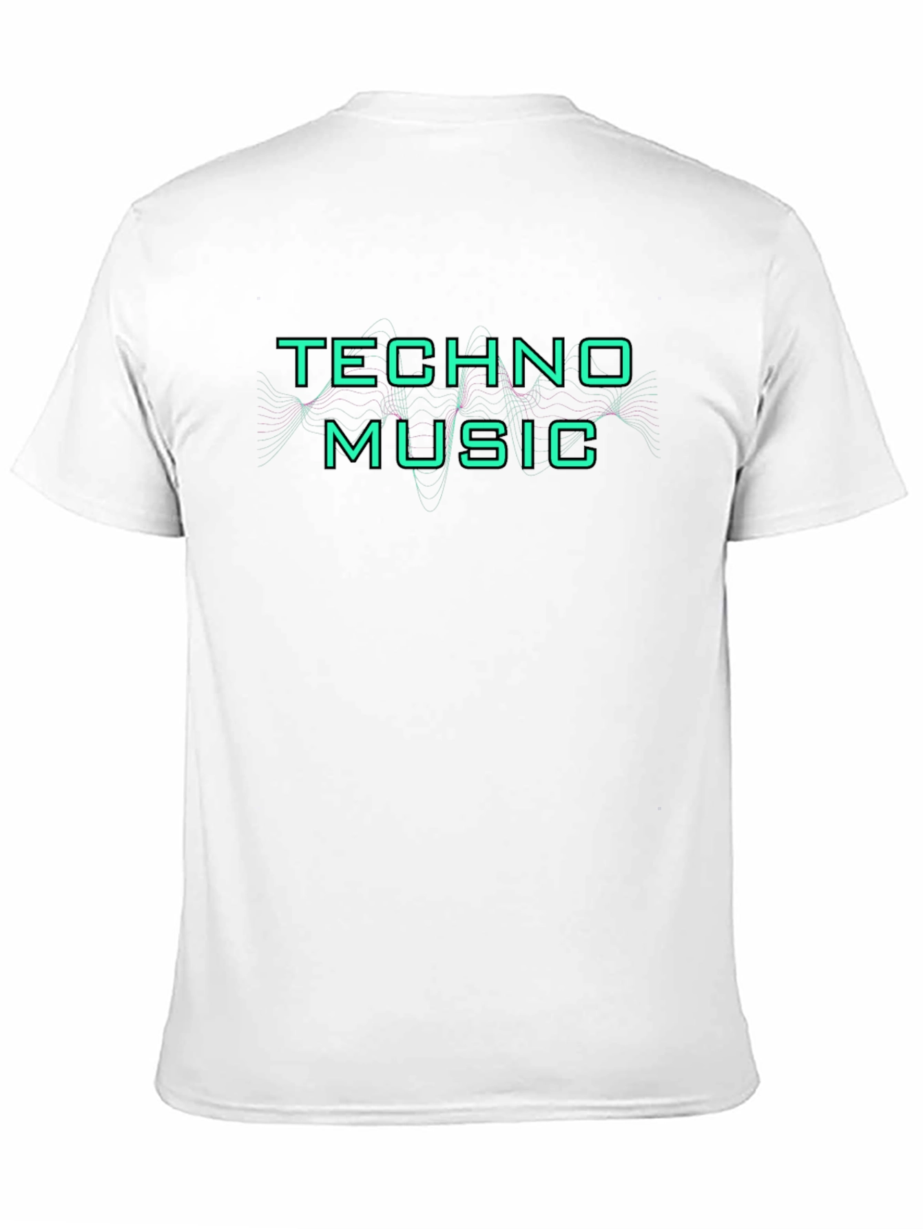 Techno Music Graphic Tee - Black Cotton T-Shirt