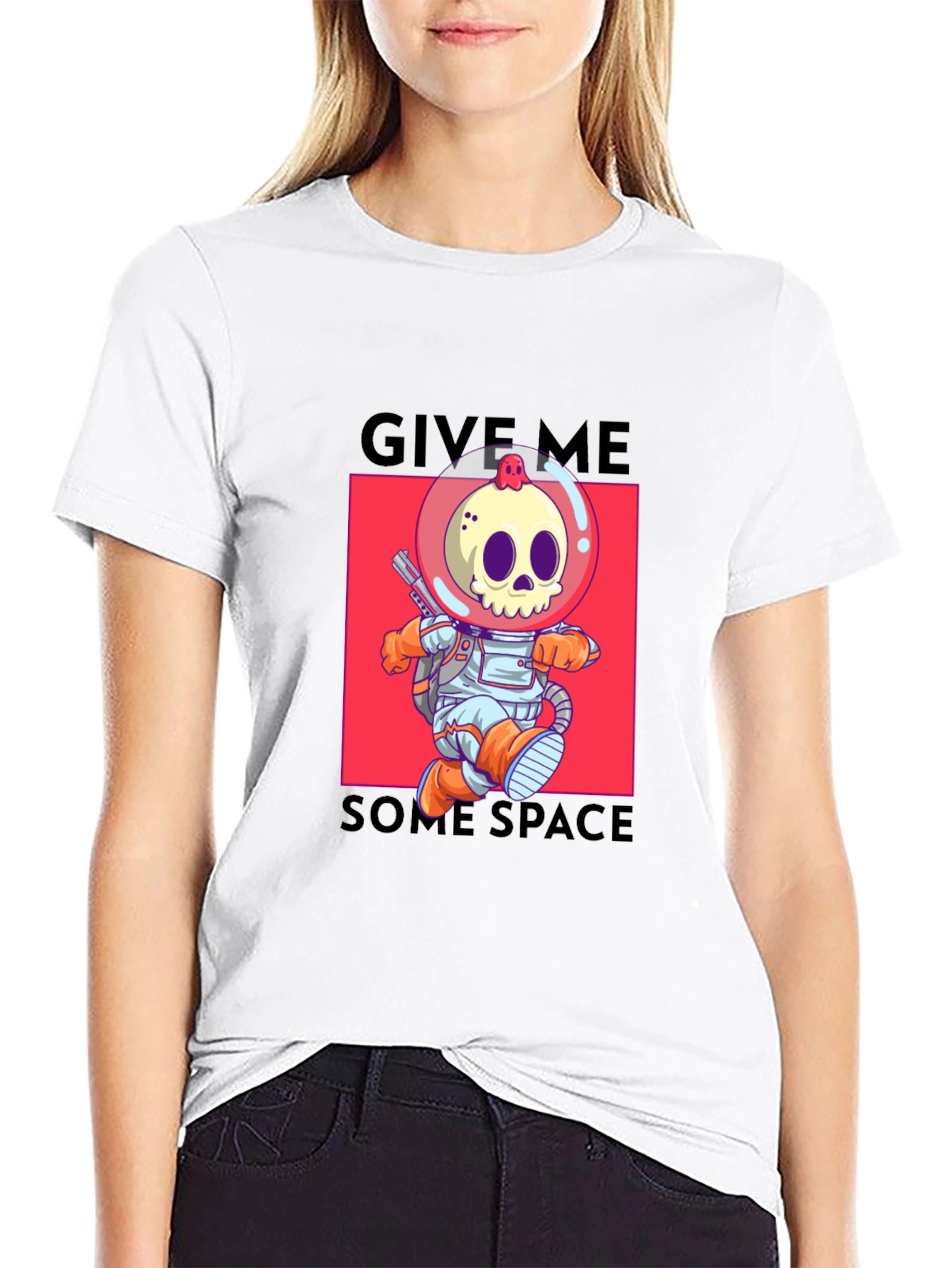 Give Me Some Space T-Shirt - Skull Astronaut