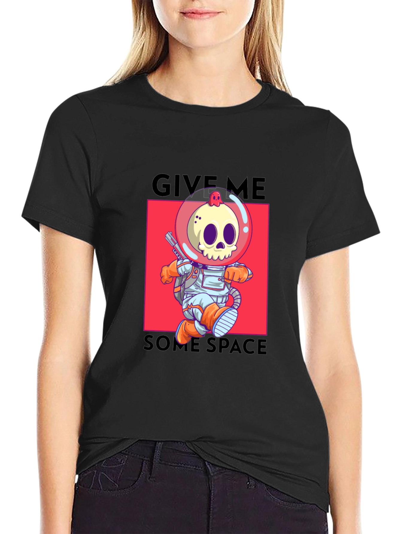 Give Me Some Space T-Shirt - Skull Astronaut