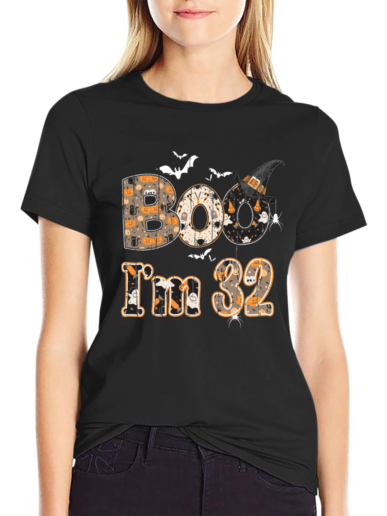Boo Im 32 T-Shirt - Halloween Birthday Tee
