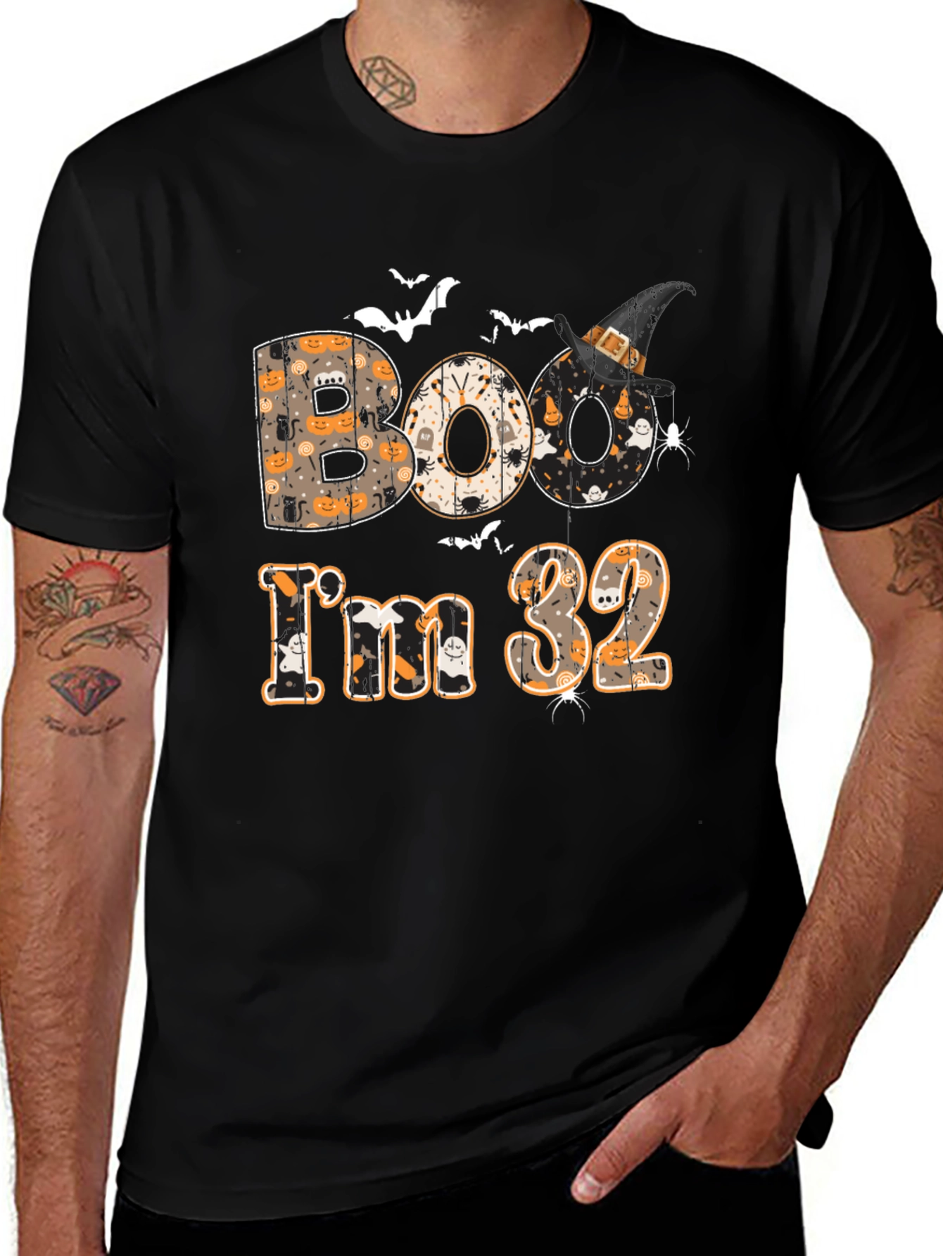 Boo Im 32 T-Shirt - Halloween Birthday Tee