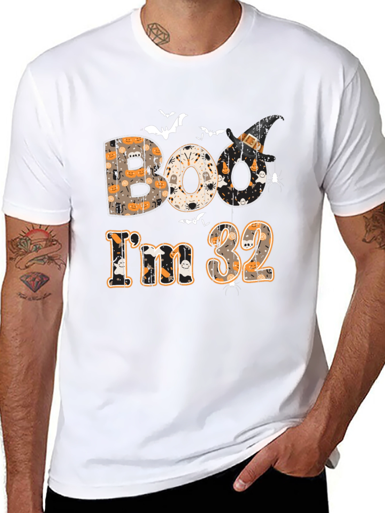 Boo Im 32 T-Shirt - Halloween Birthday Tee