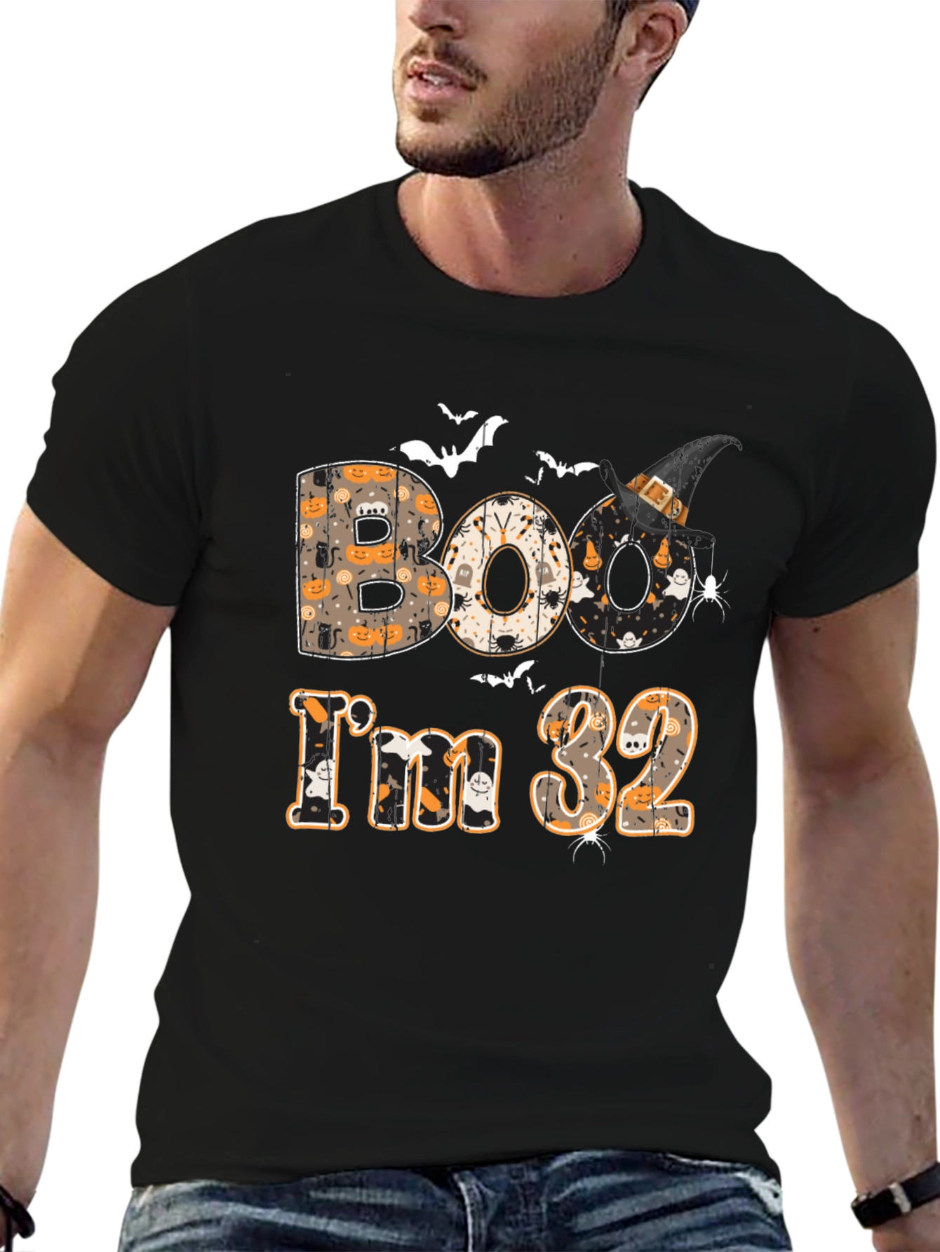 Boo Im 32 T-Shirt - Halloween Birthday Tee