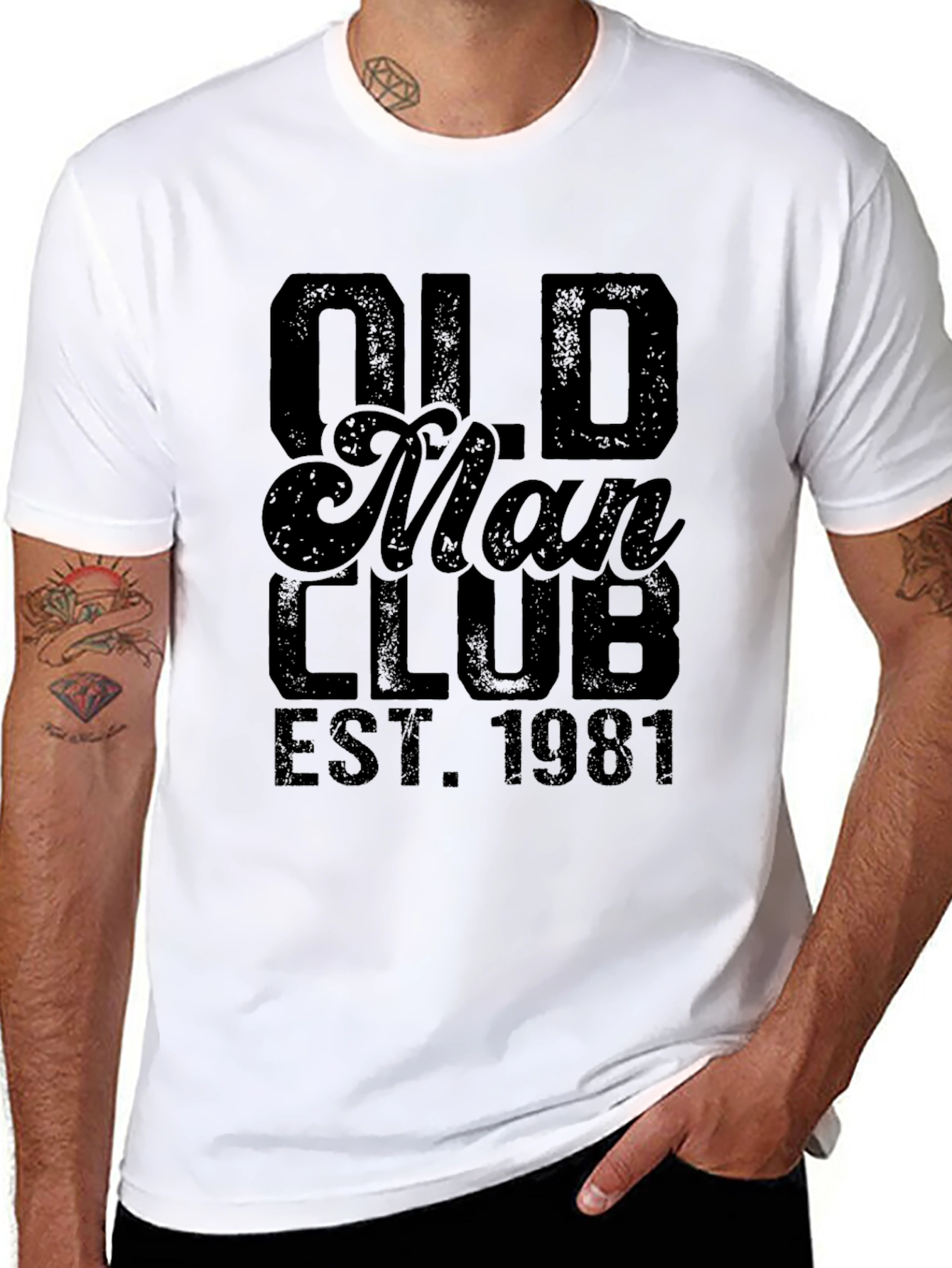 Old Man Club Est. 1981 Black T-Shirt