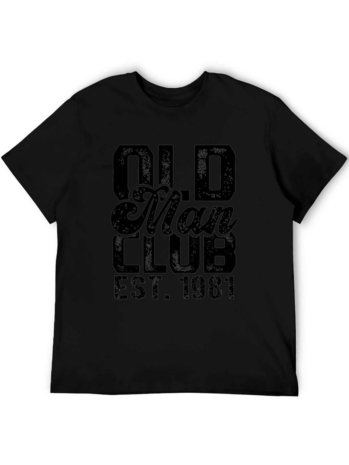 Old Man Club Est. 1981 Black T-Shirt