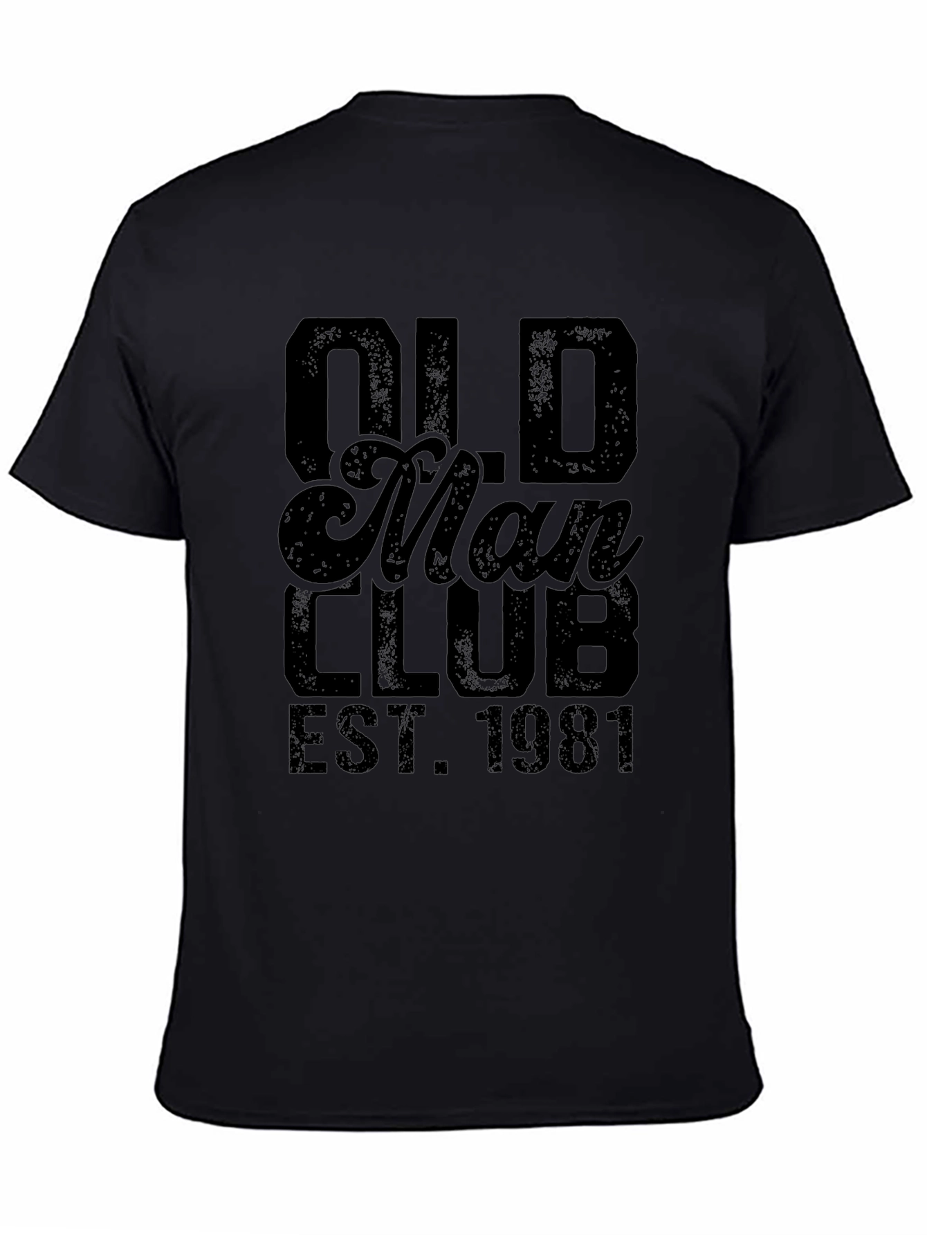 Old Man Club Est. 1981 Black T-Shirt