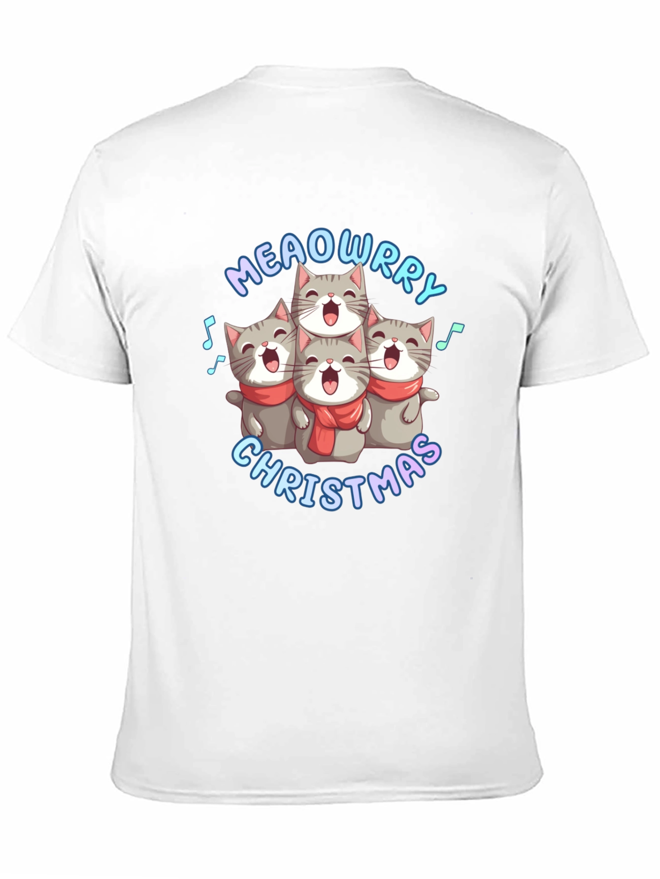 Meowrry Christmas Cat Choir T-Shirt