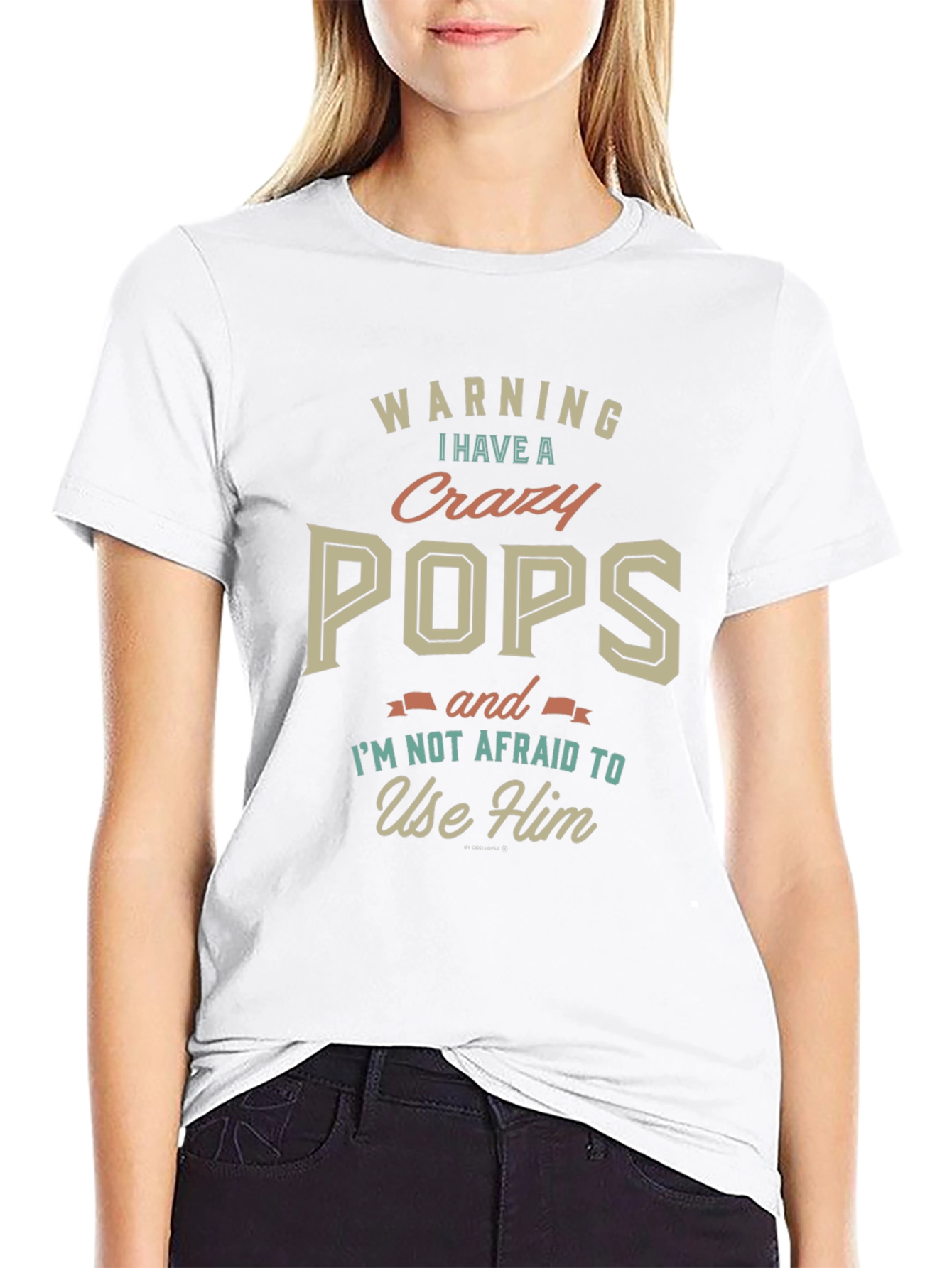 Warning Crazy Pops T-Shirt - Novelty Gift