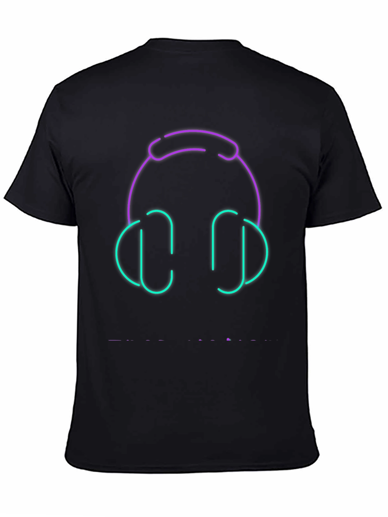 Neon Headphones Graphic Tee
