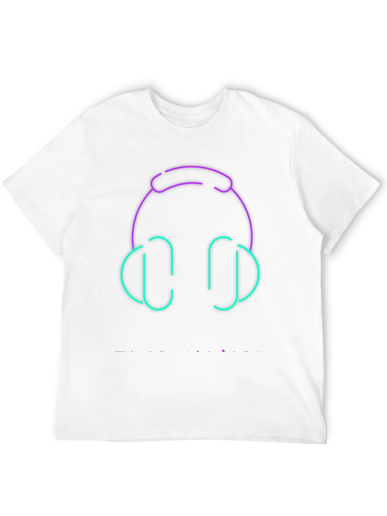 Neon Headphones Graphic Tee