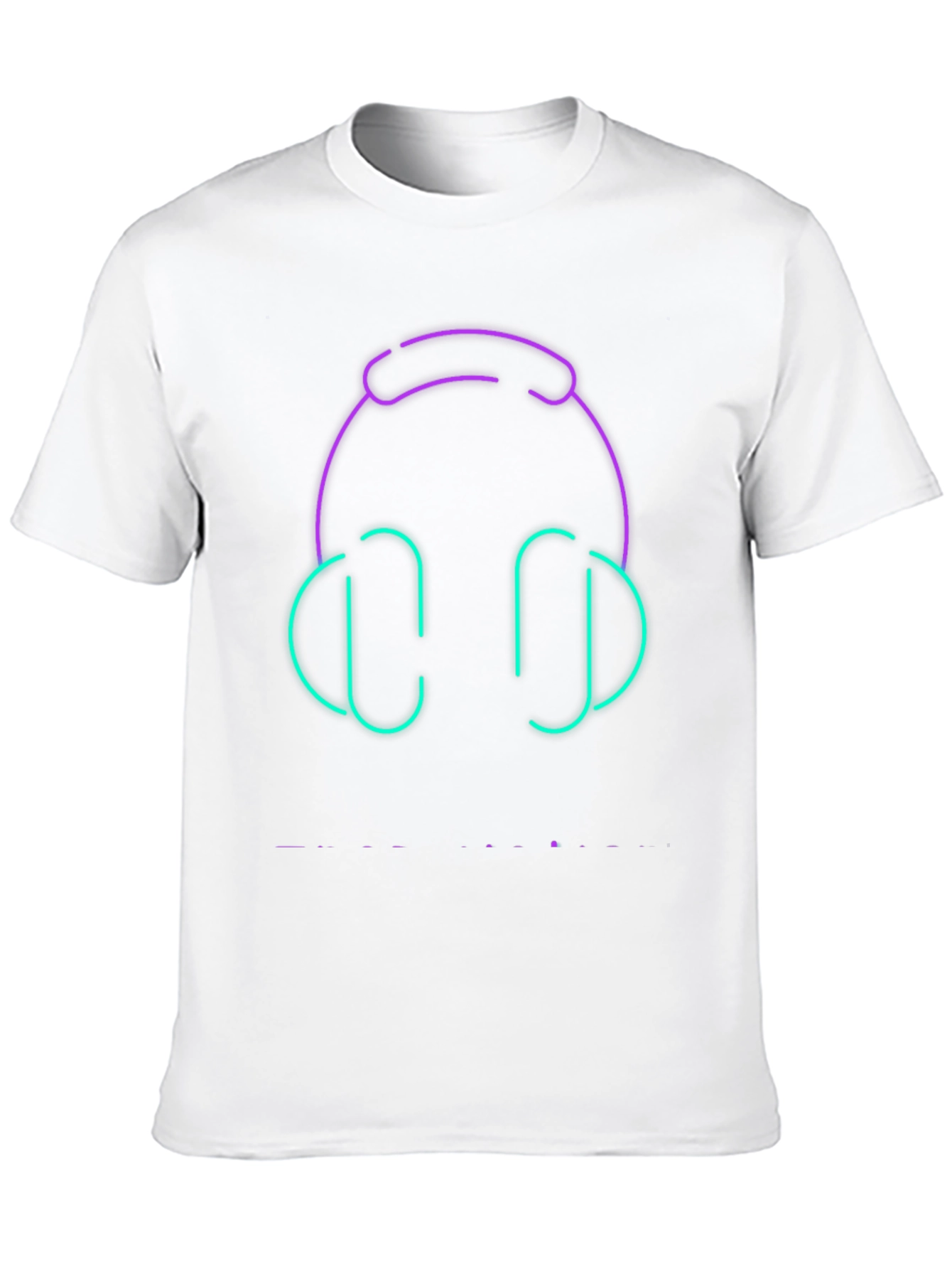 Neon Headphones Graphic Tee