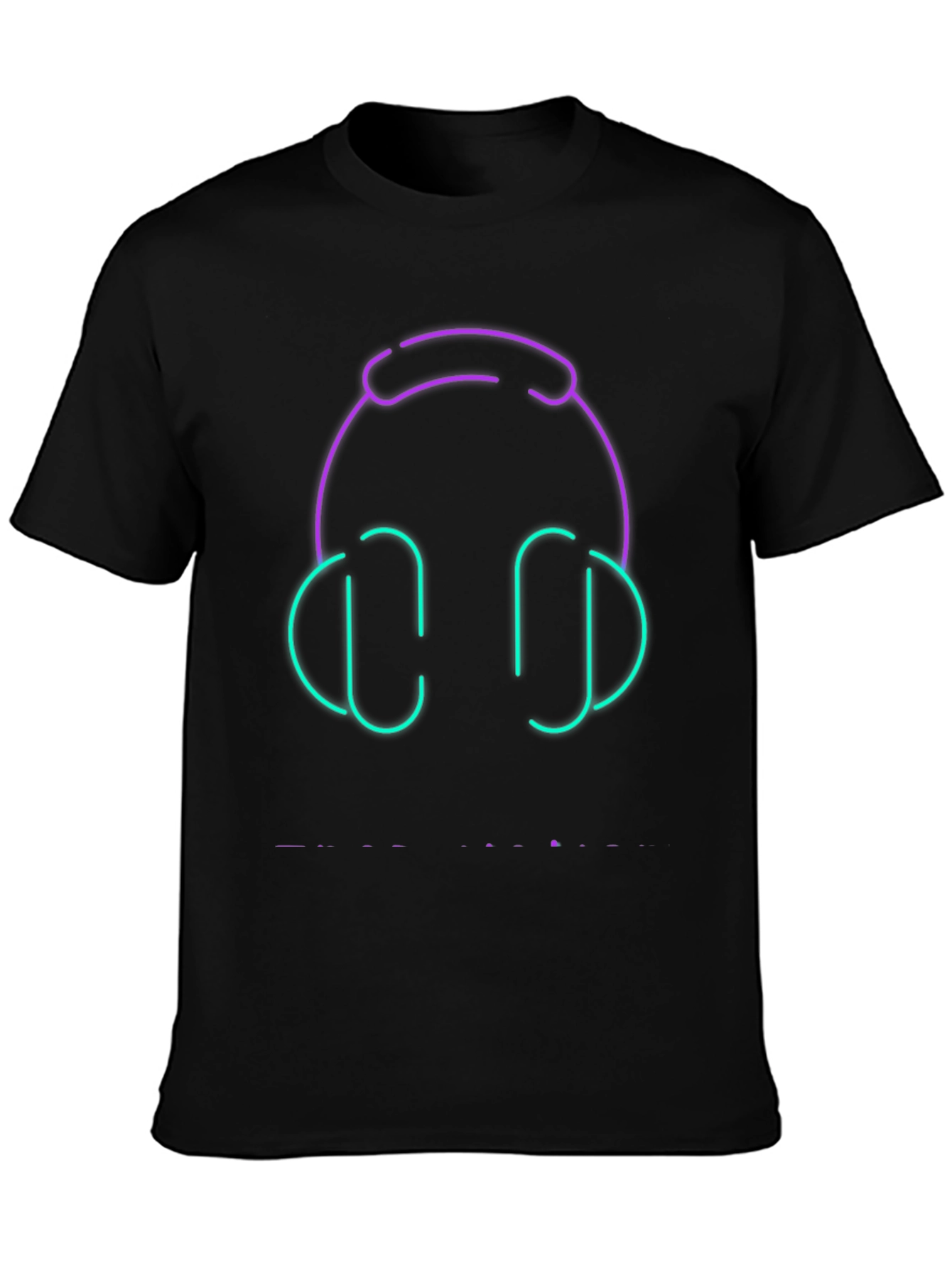 Neon Headphones Graphic Tee
