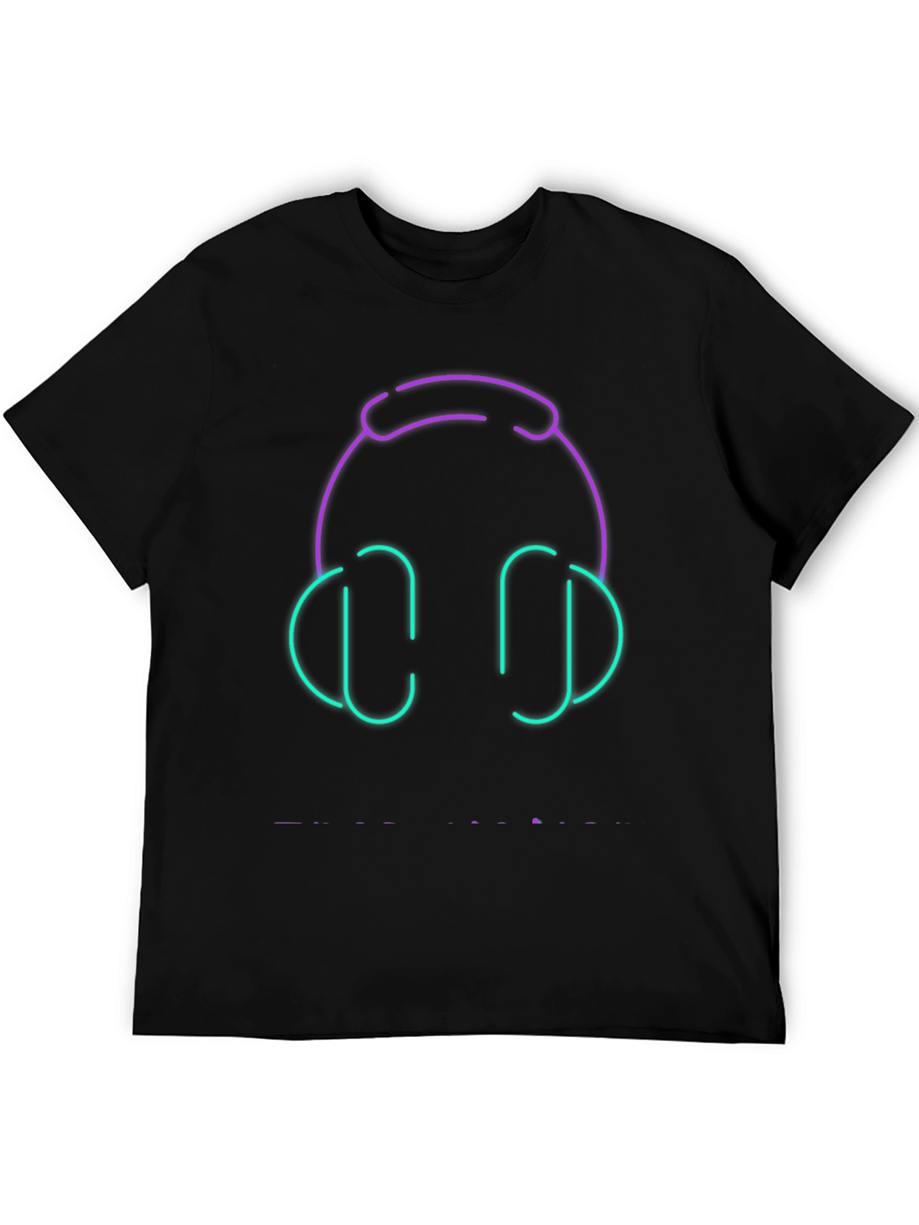 Neon Headphones Graphic Tee
