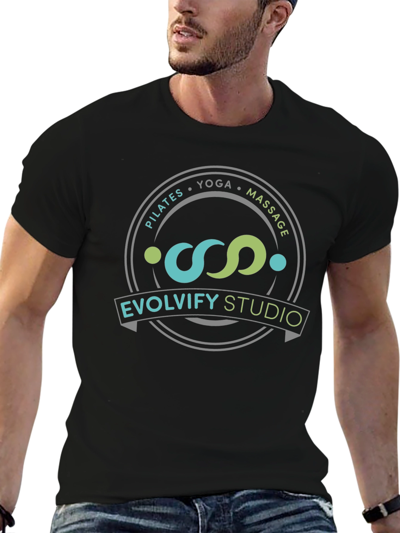 Evolvify Studio T-Shirt - Pilates Yoga Massage Design