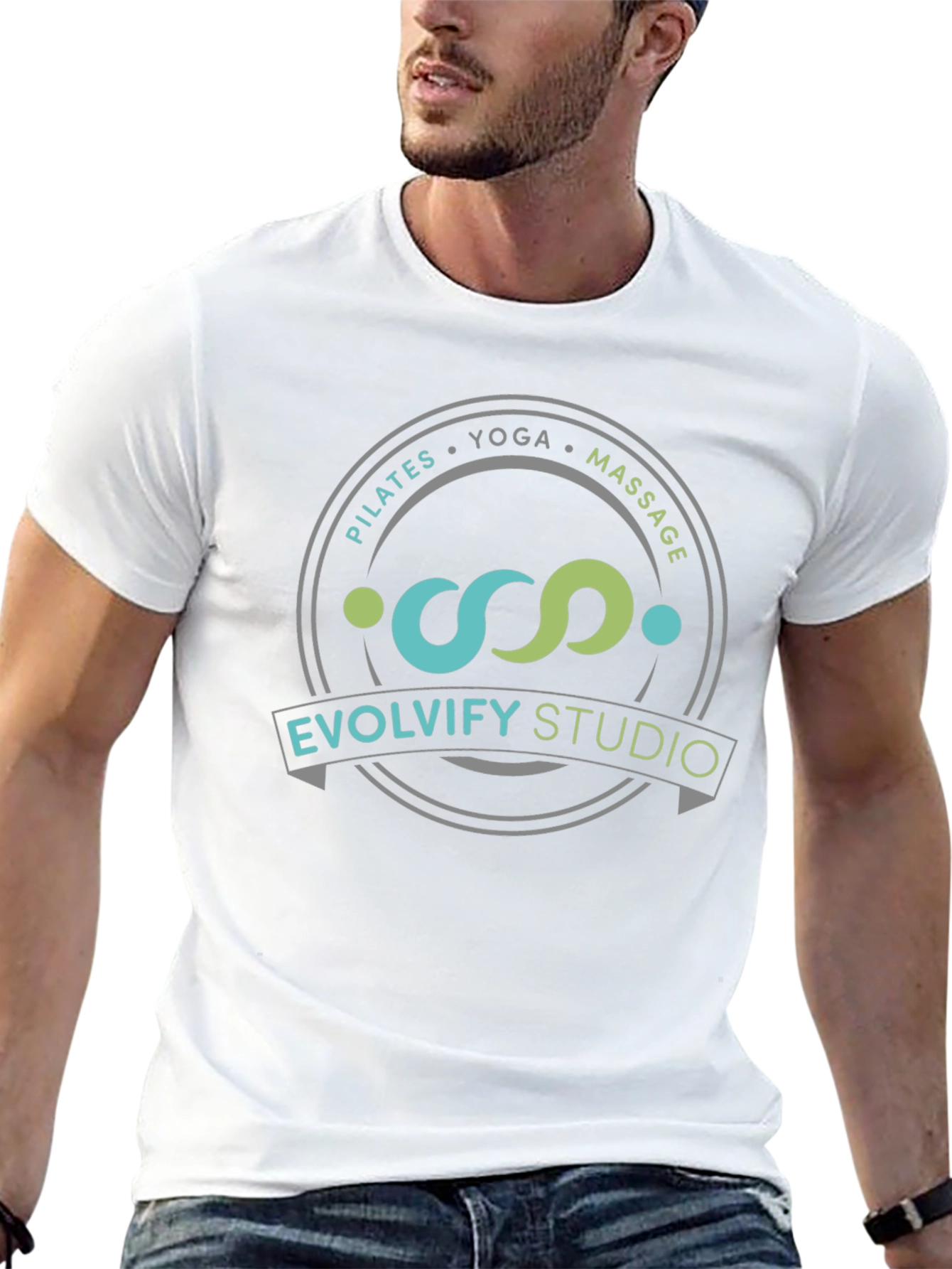 Evolvify Studio T-Shirt - Pilates Yoga Massage Design