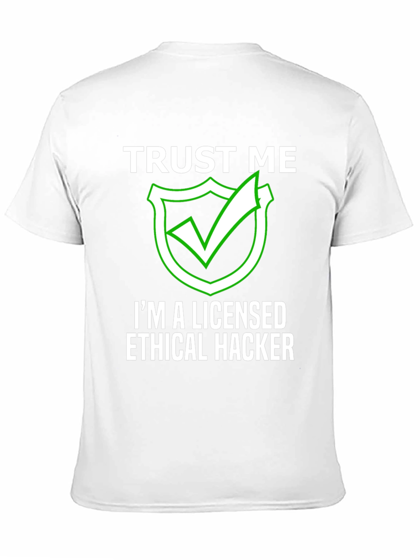 Ethical Hacker Licensed Funny Black T-Shirt