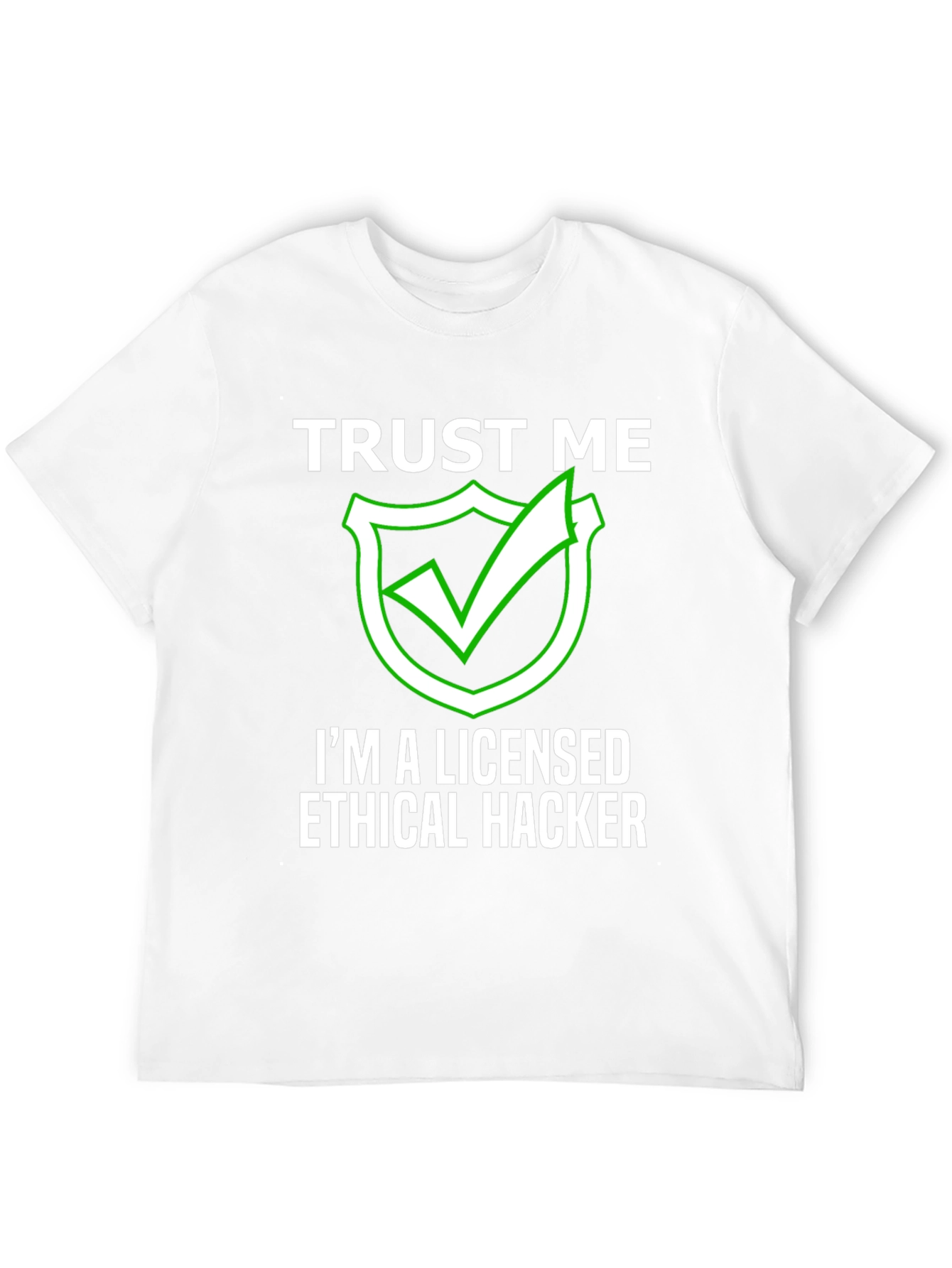 Ethical Hacker Licensed Funny Black T-Shirt