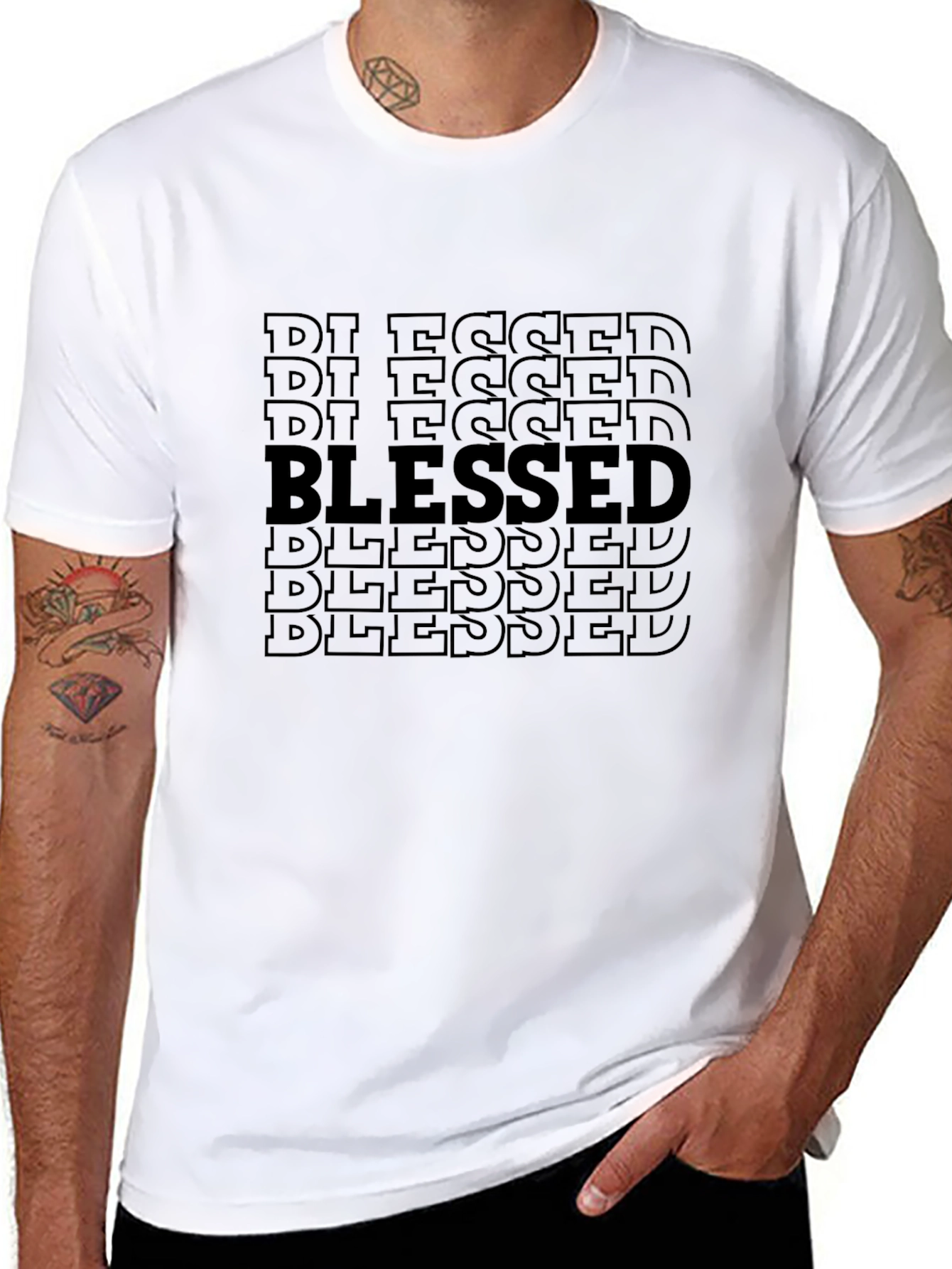 Blessed Graphic T-Shirt - Stylish Religious Tee