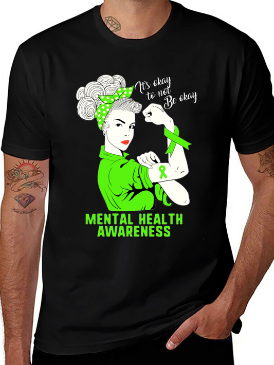 Mental Health Awareness T-Shirt - Its Okay To Not Be Okay
