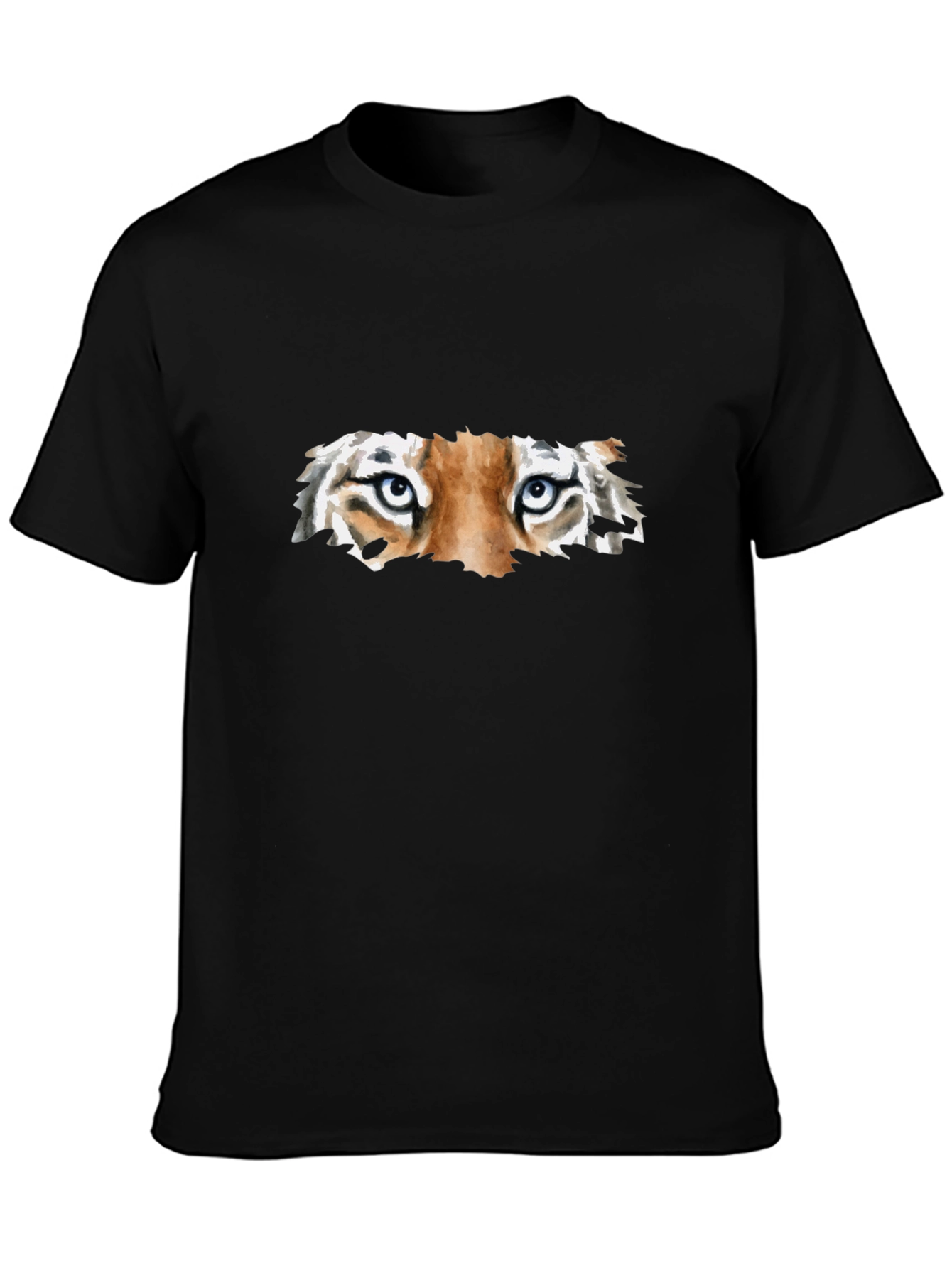 Tiger Eyes Graphic Black T-Shirt