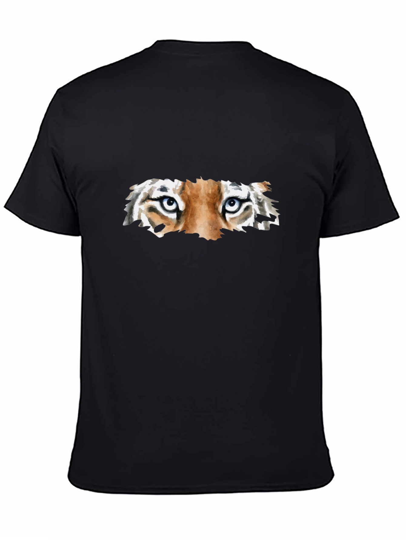 Tiger Eyes Graphic Black T-Shirt