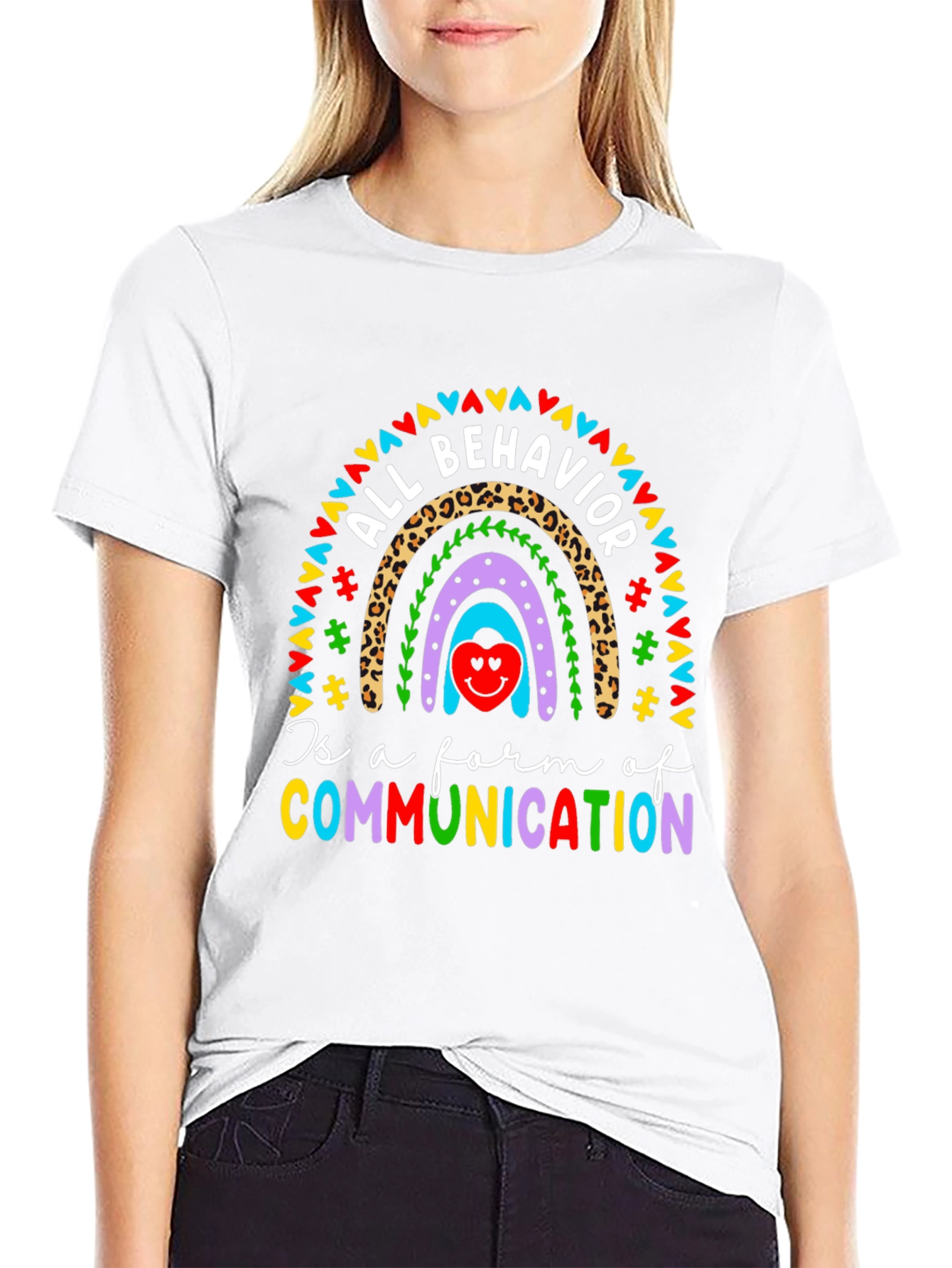 All Behavior Communication Rainbow T-Shirt
