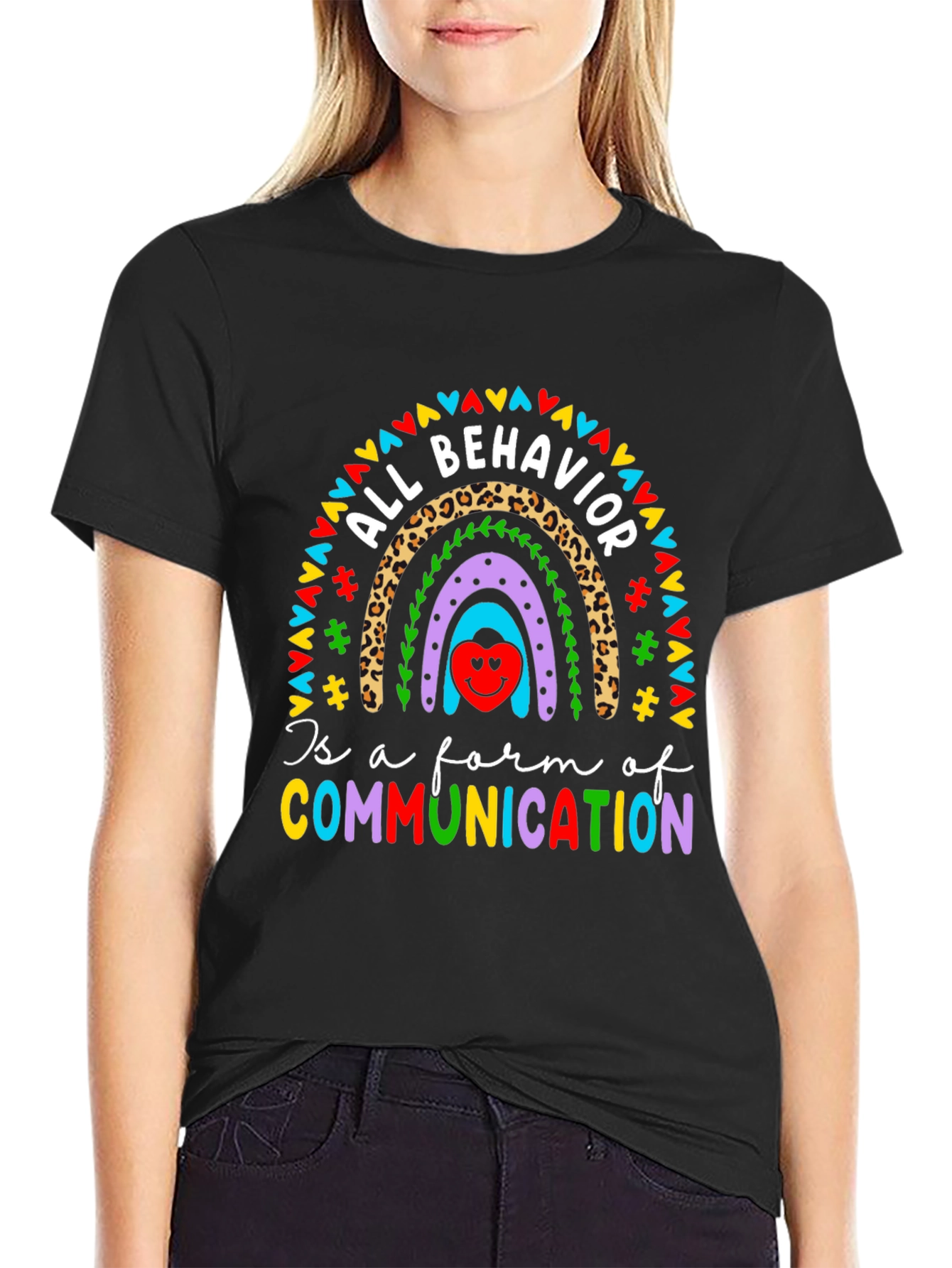 All Behavior Communication Rainbow T-Shirt