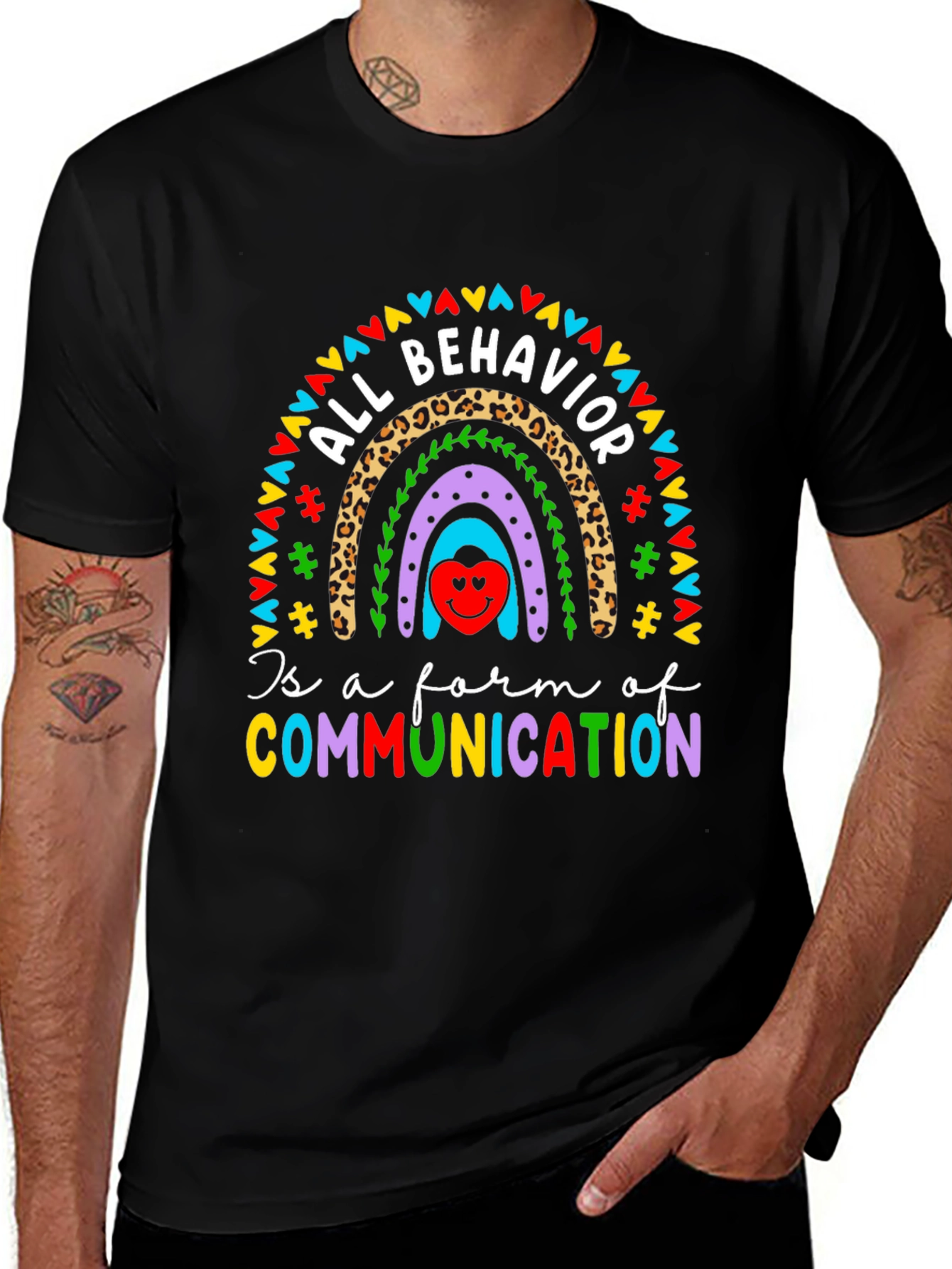 All Behavior Communication Rainbow T-Shirt