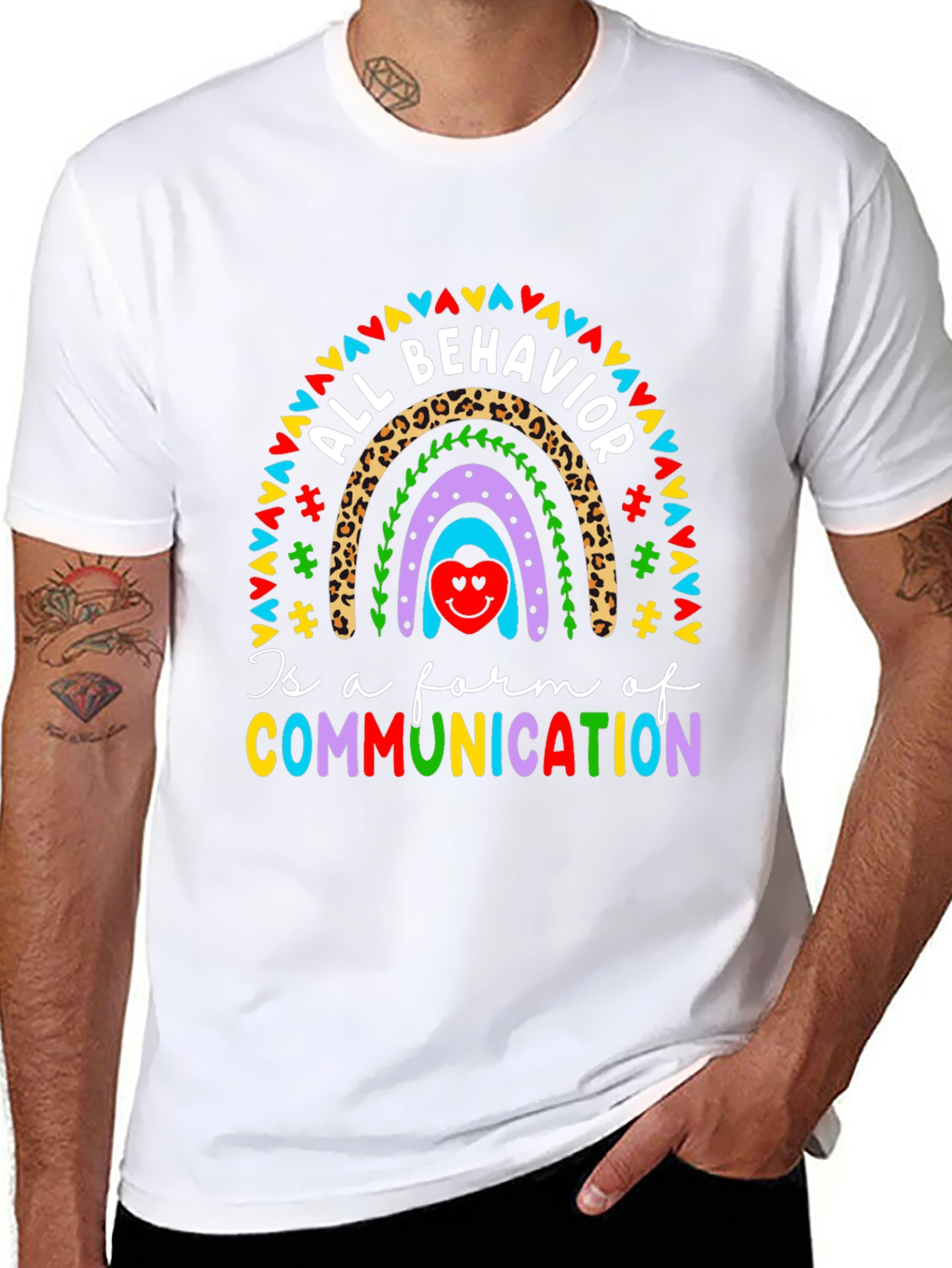 All Behavior Communication Rainbow T-Shirt