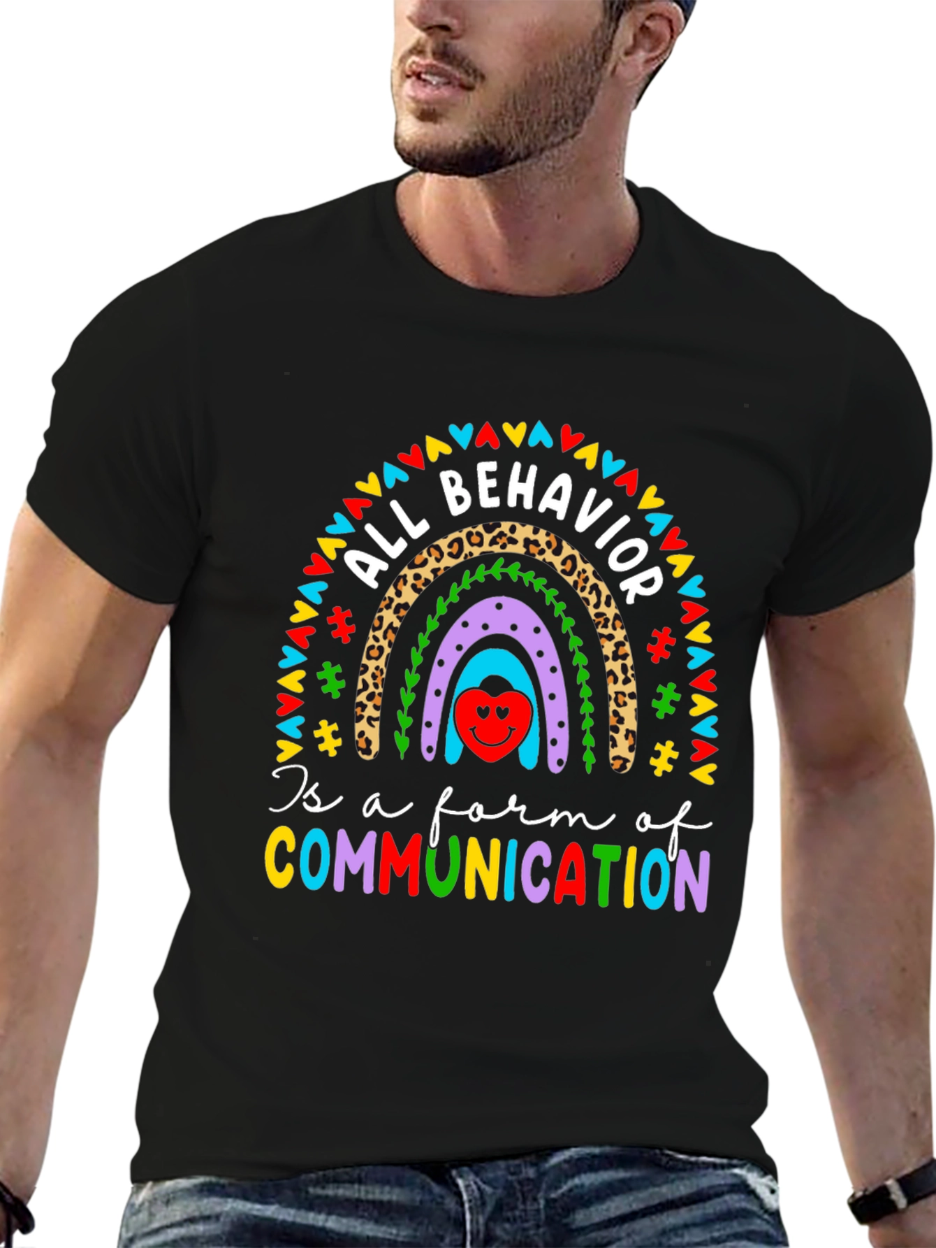 All Behavior Communication Rainbow T-Shirt