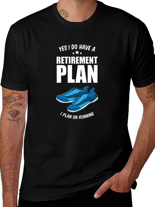 Retirement Plan Running Graphic T-Shirt
