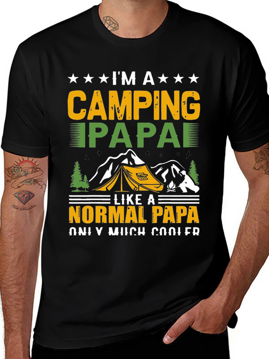 Camping Papa T-Shirt - Cool Dad Apparel