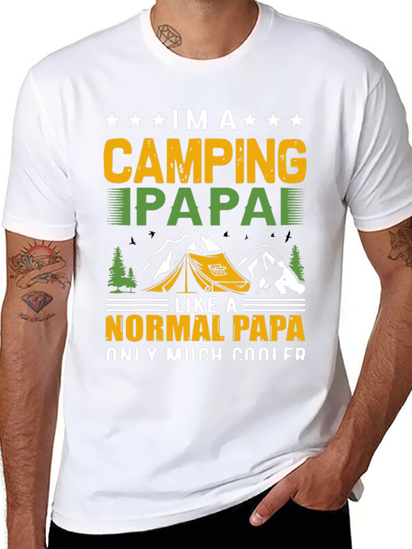 Camping Papa T-Shirt - Cool Dad Apparel