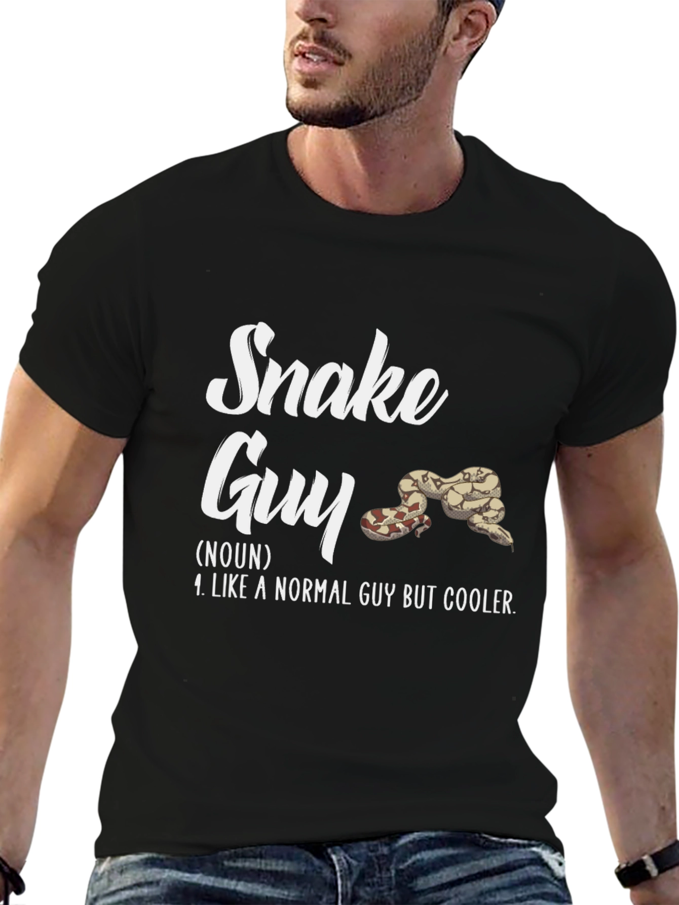 Snake Guy T-Shirt - Novelty Graphic Tee