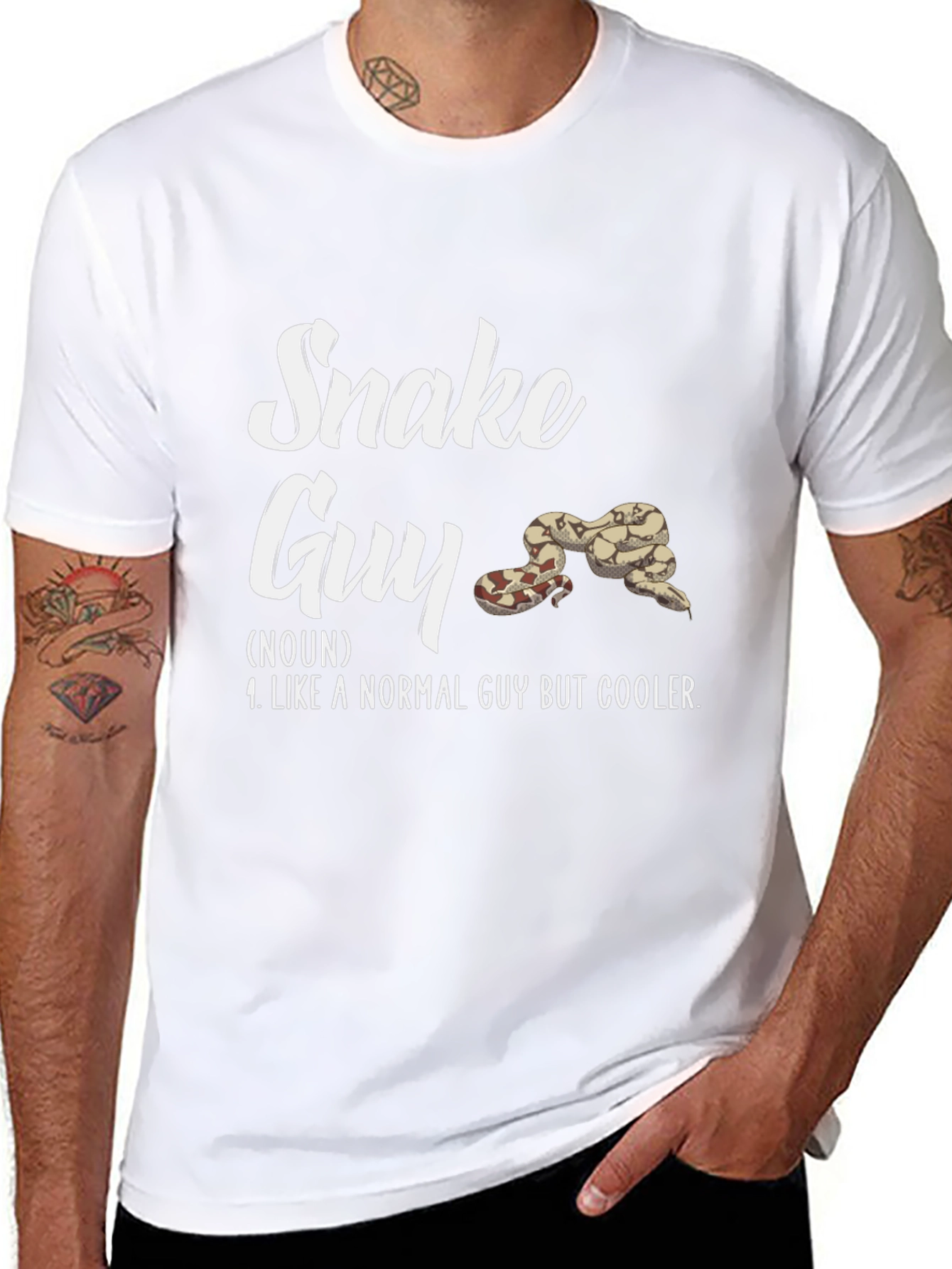 Snake Guy T-Shirt - Novelty Graphic Tee
