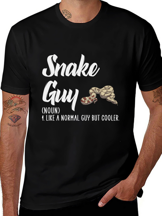 Snake Guy T-Shirt - Novelty Graphic Tee