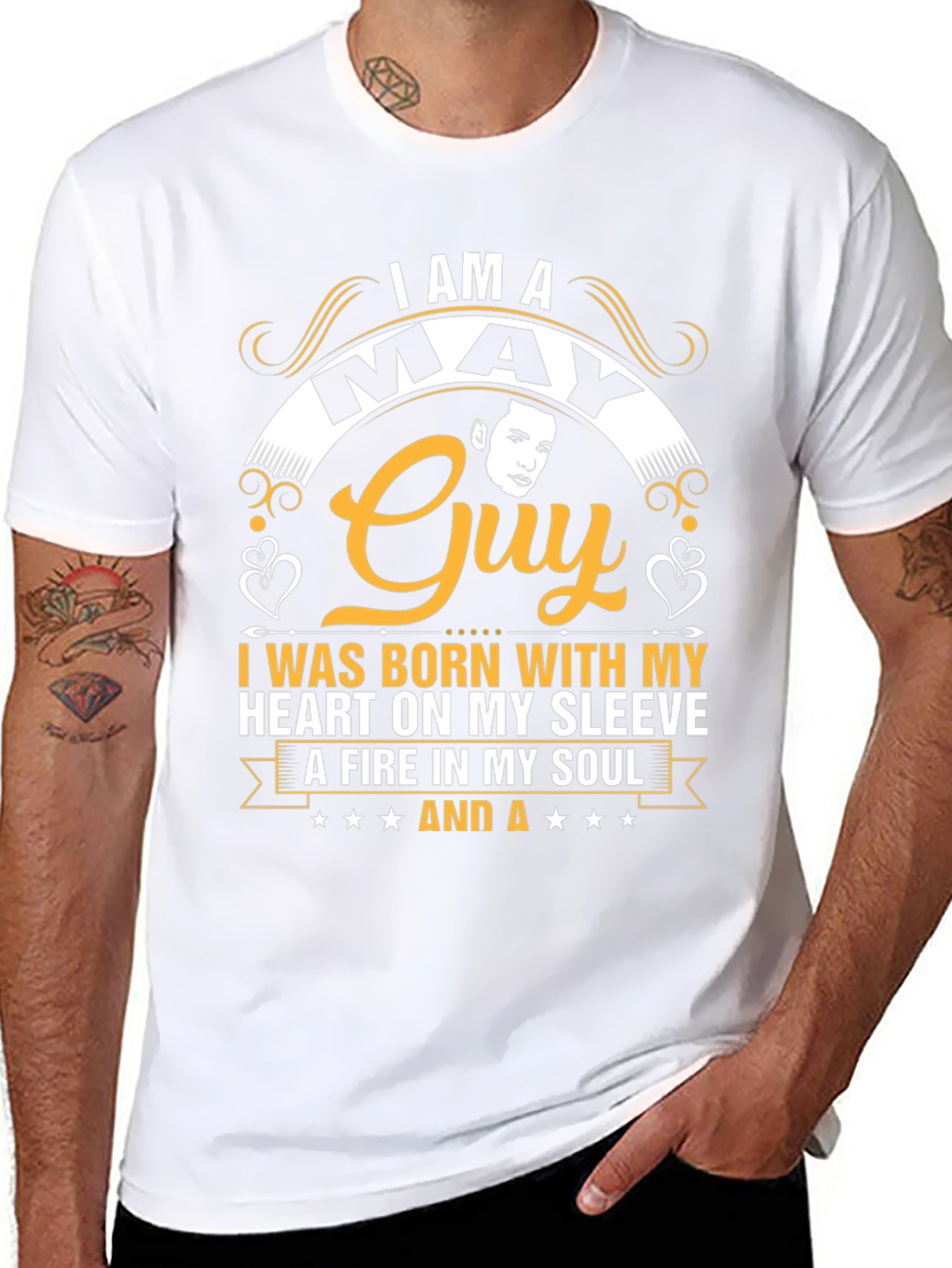 May Guy T-Shirt: Born with Heart and Soul