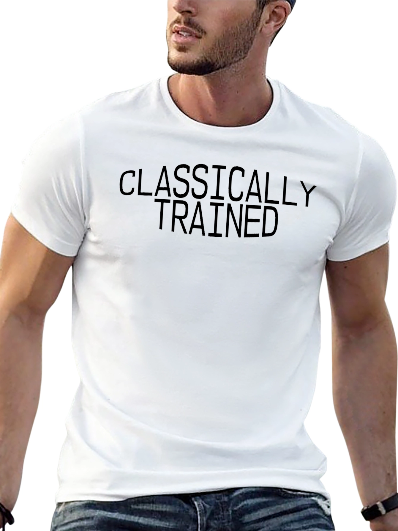Classically Trained Black T-Shirt for Men