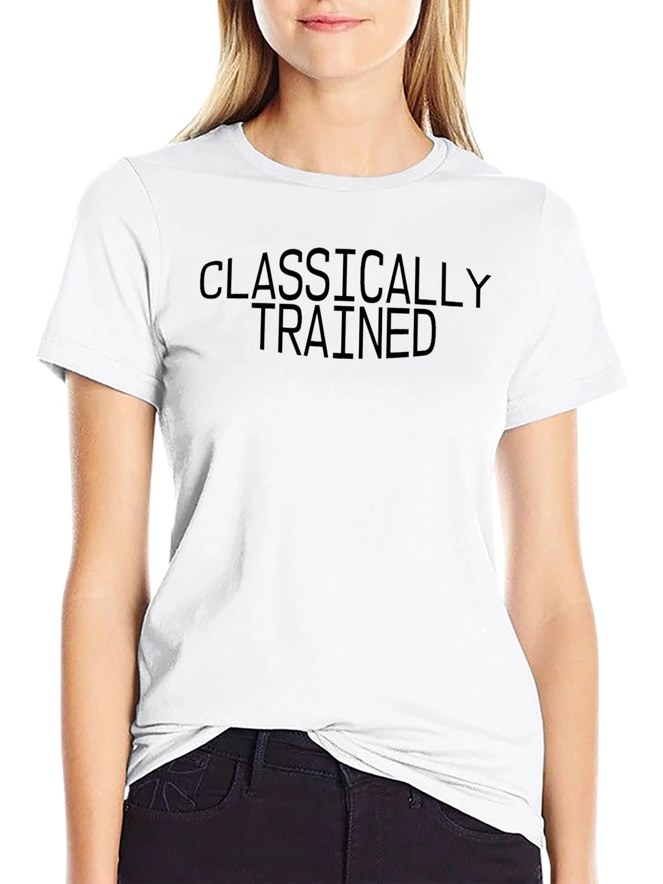 Classically Trained Black T-Shirt for Men