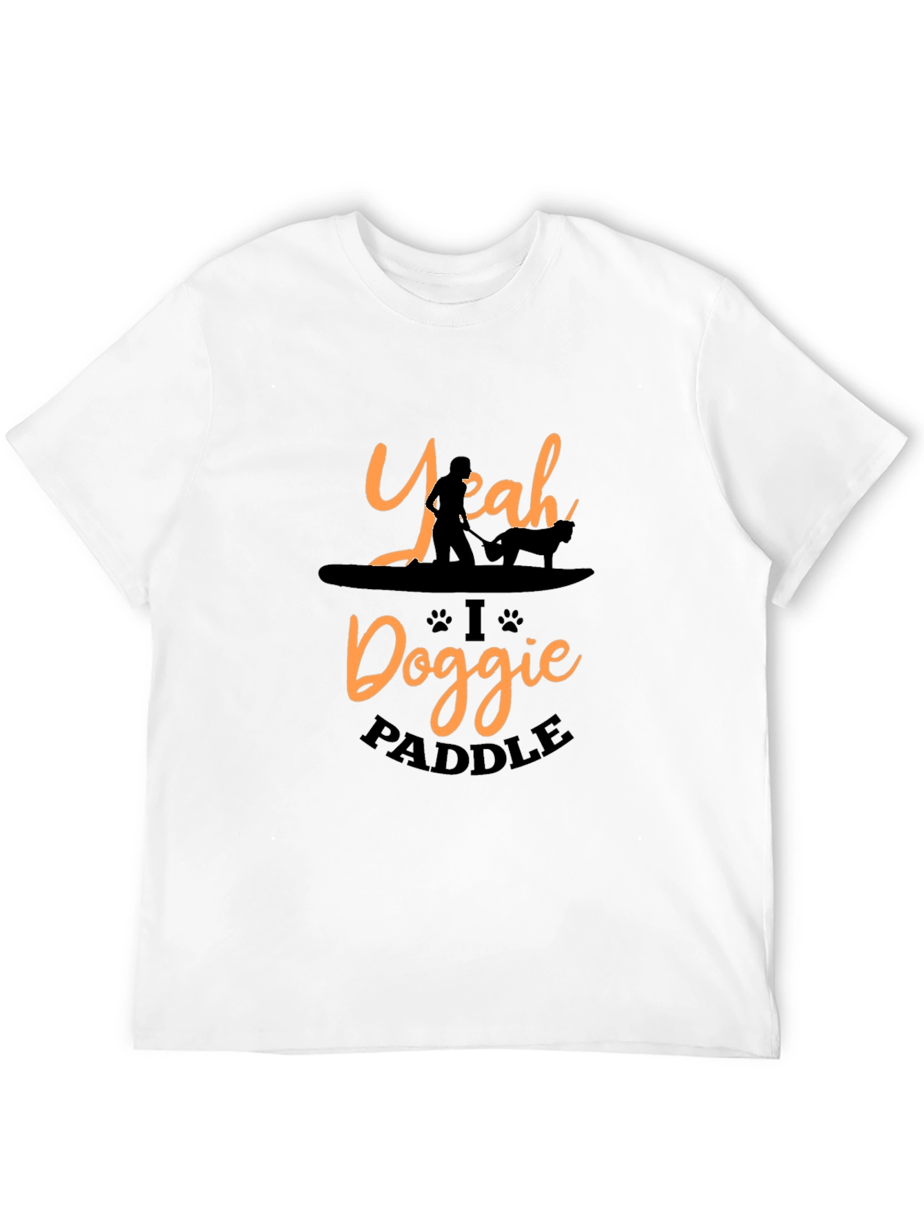 Yeah I Doggie Paddle Black T-Shirt