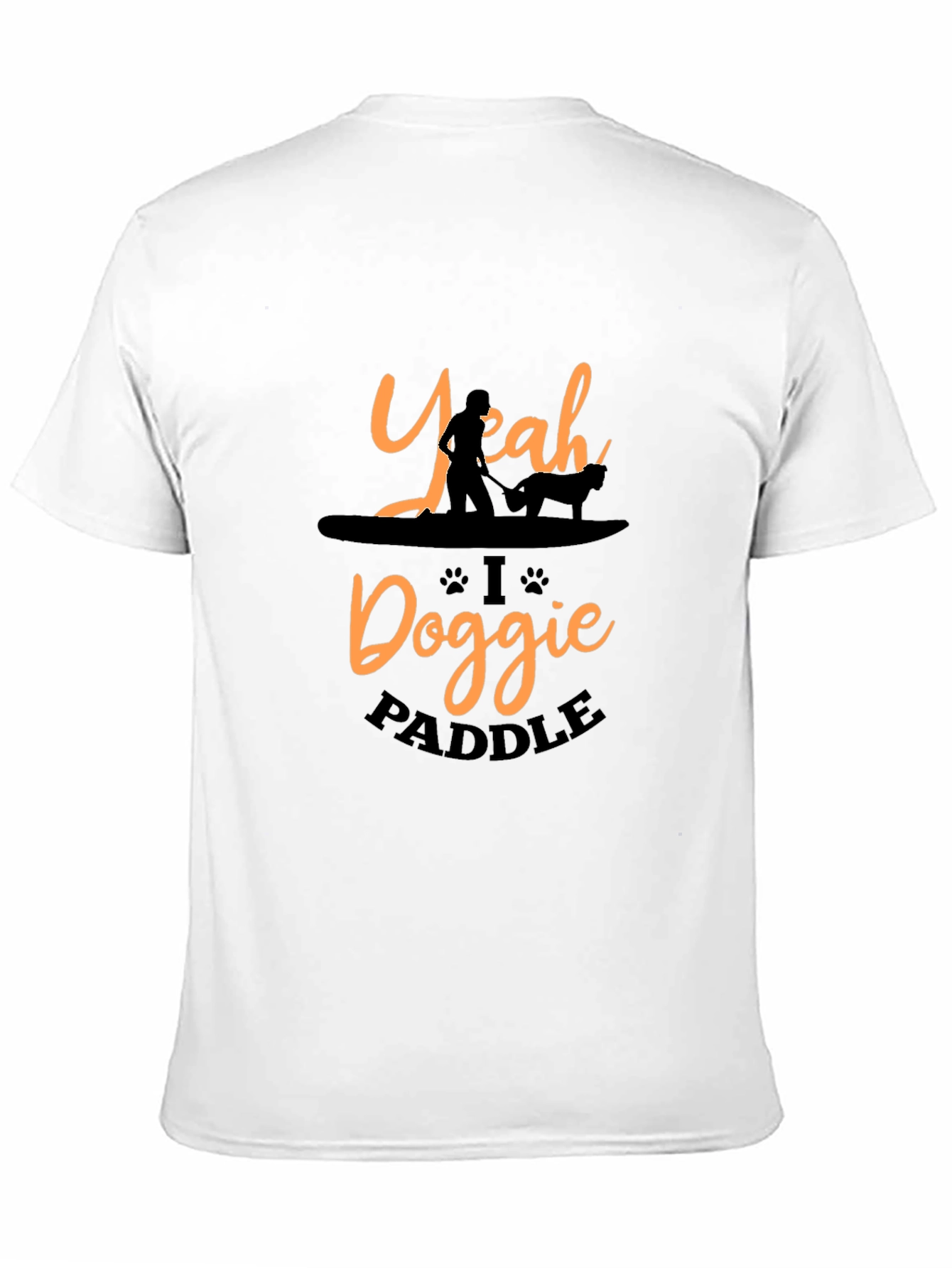 Yeah I Doggie Paddle Black T-Shirt
