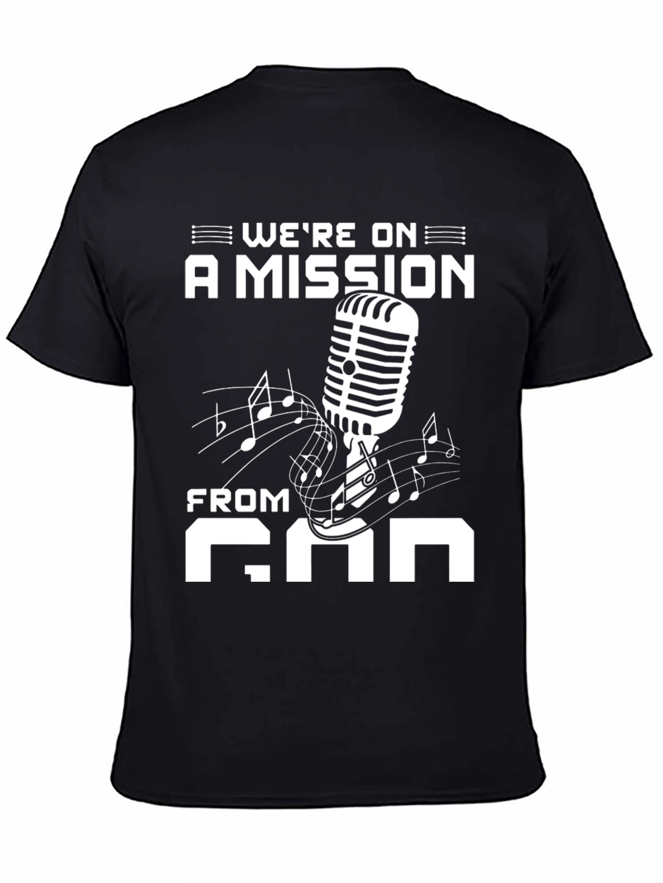 Were on a Mission From God Black T-Shirt