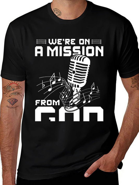Were on a Mission From God Black T-Shirt