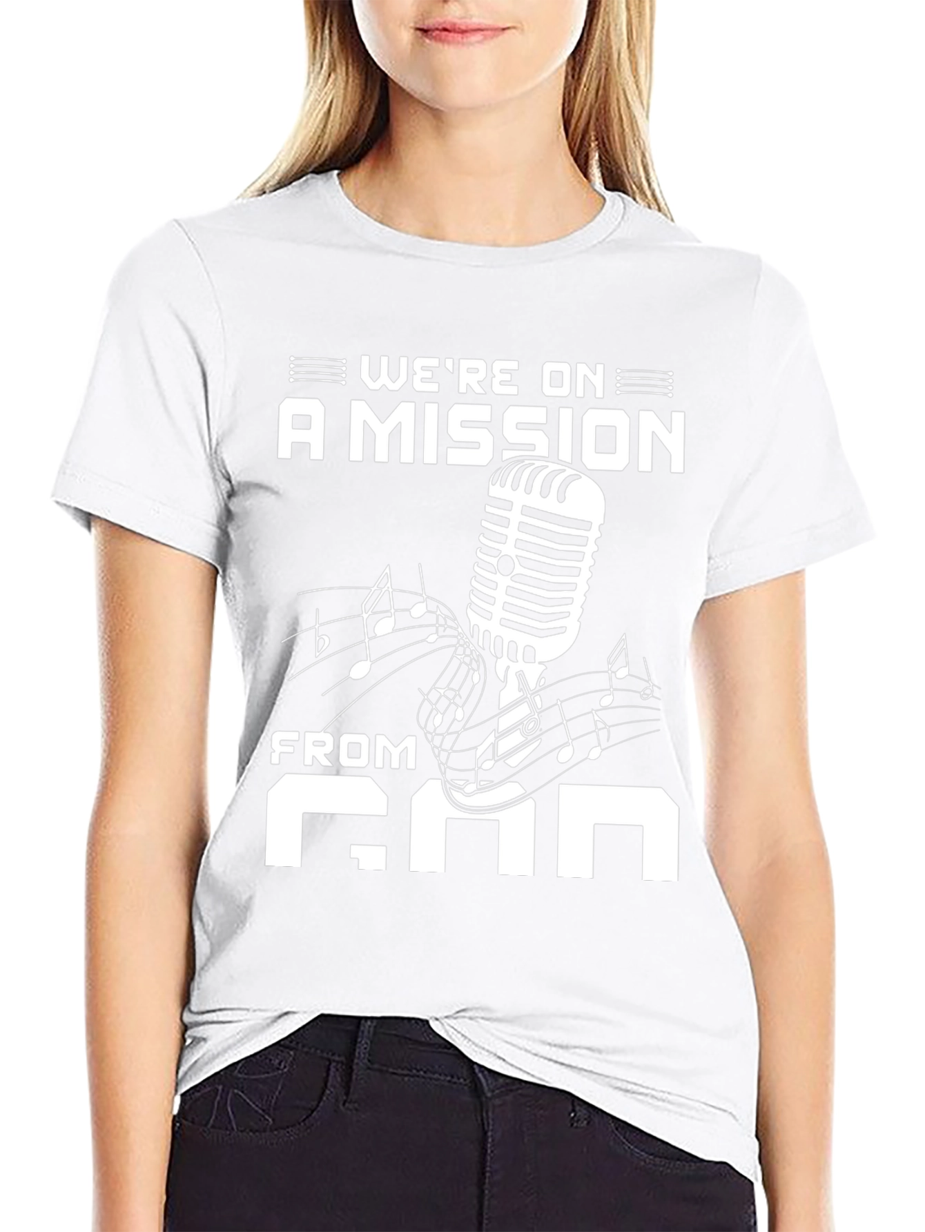 Were on a Mission From God Black T-Shirt