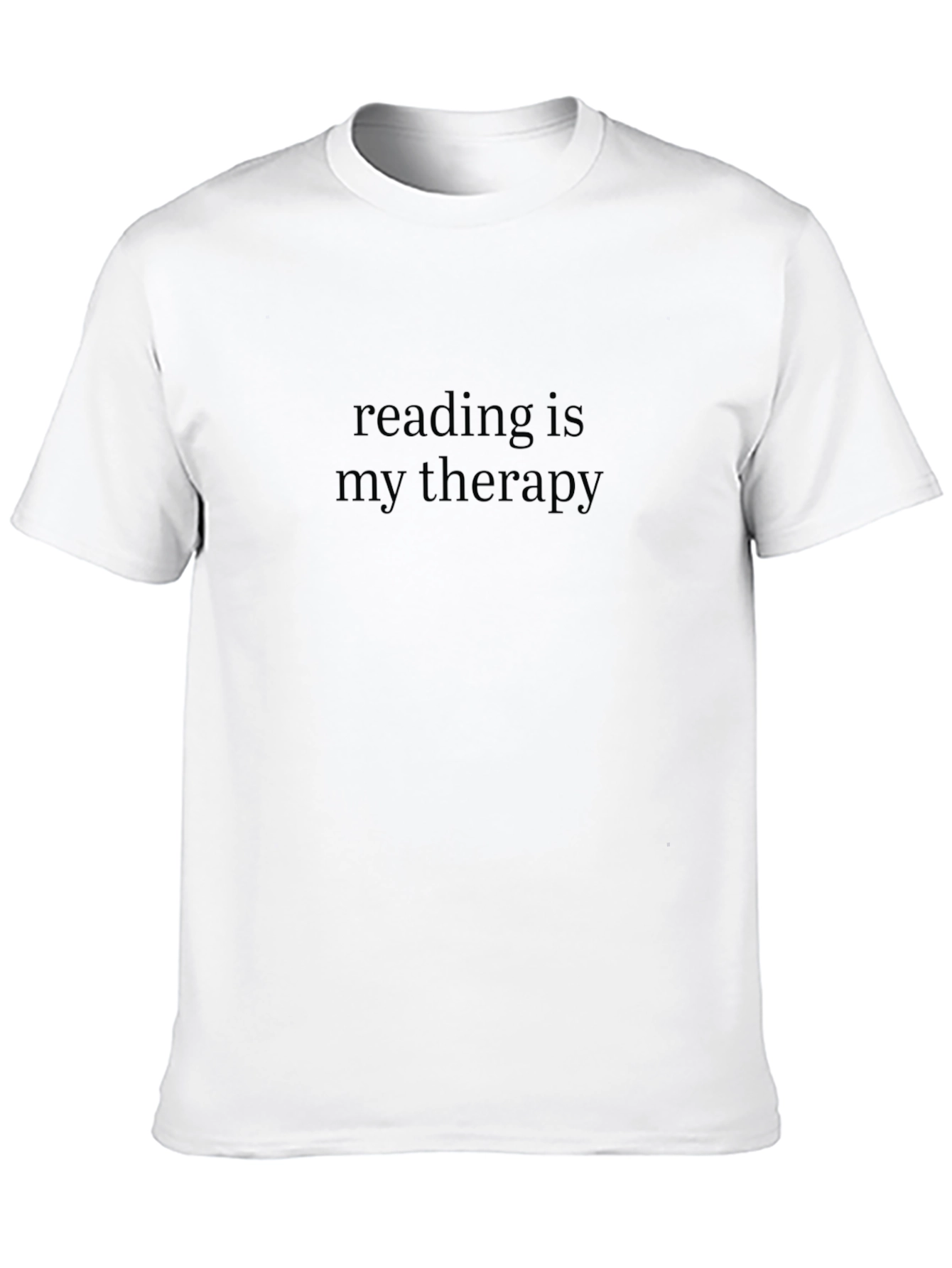 Reading is My Therapy T-Shirt - Black