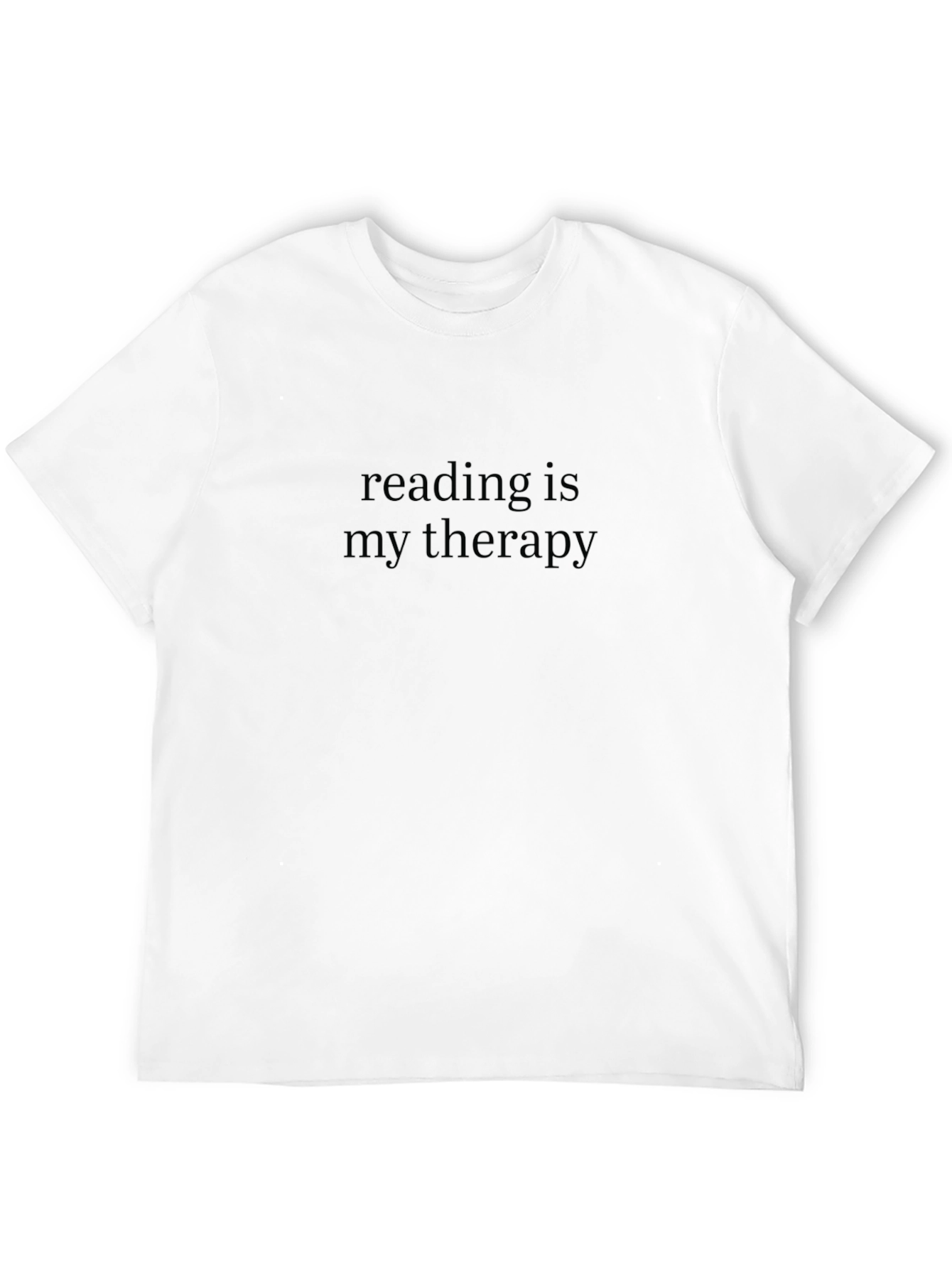 Reading is My Therapy T-Shirt - Black