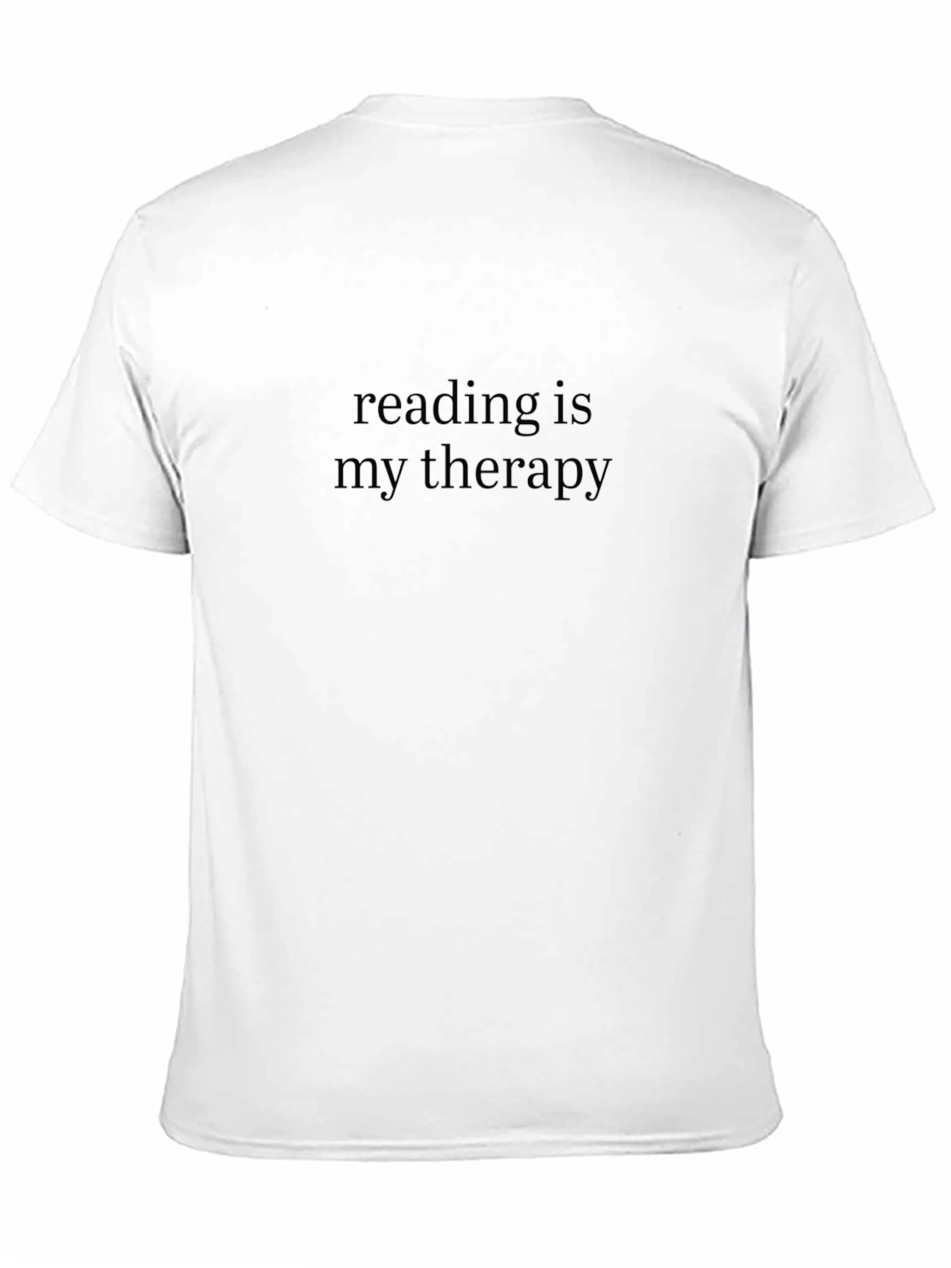 Reading is My Therapy T-Shirt - Black
