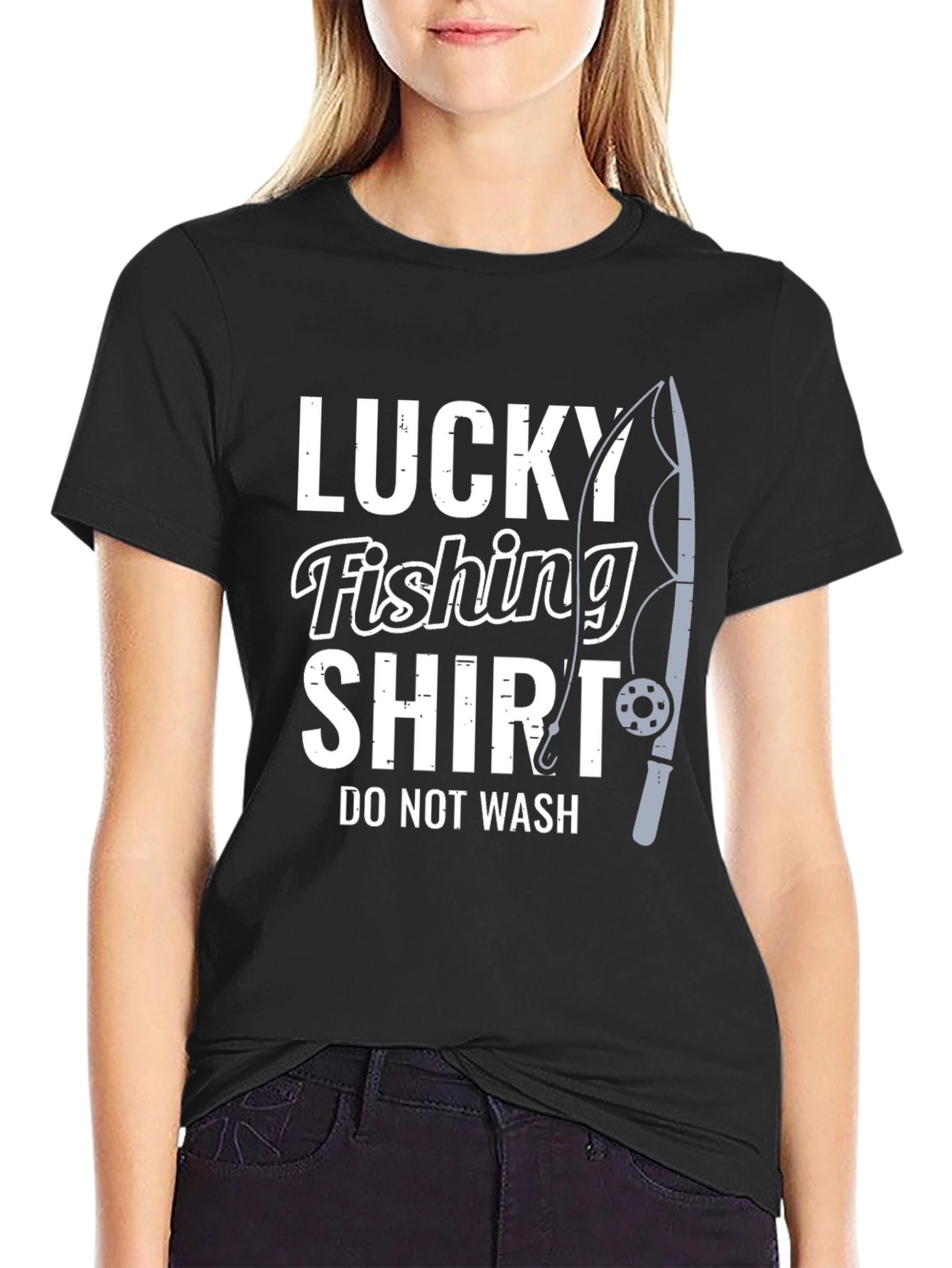 Lucky Fishing Shirt - Novelty Fisherman Tee