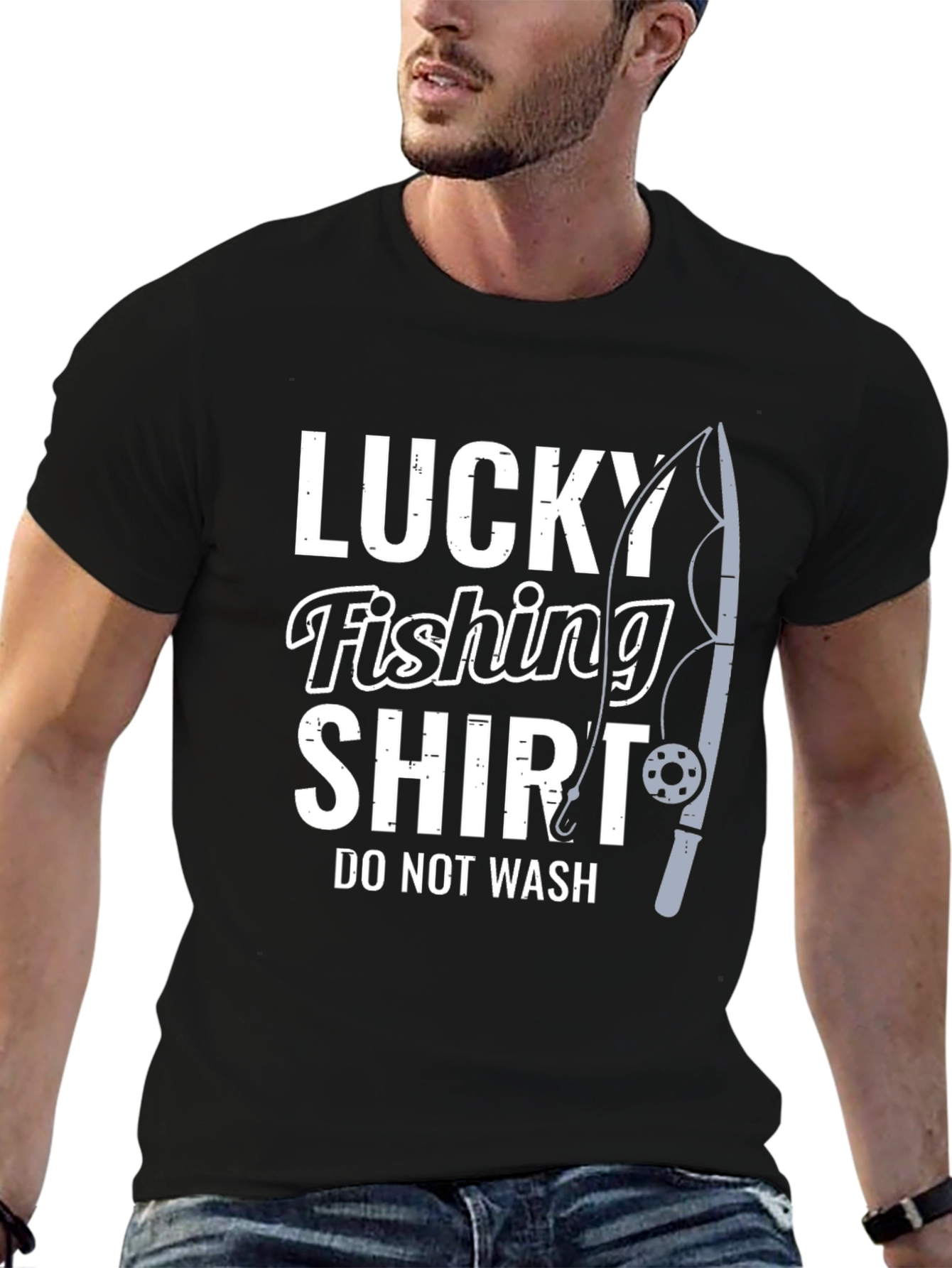 Lucky Fishing Shirt - Novelty Fisherman Tee